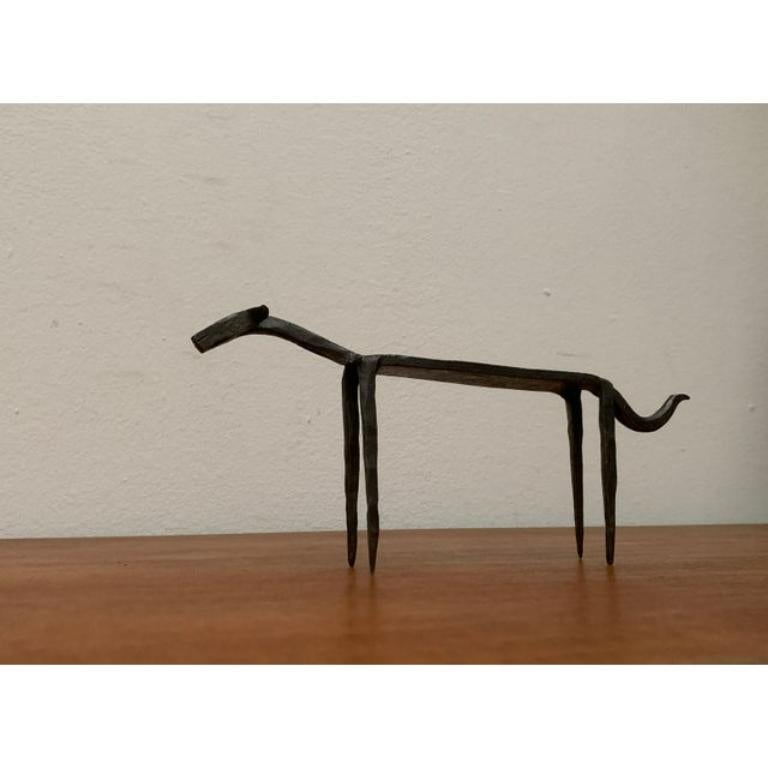 Mid-Century Wrought Iron Animal Sculpture For Sale 2