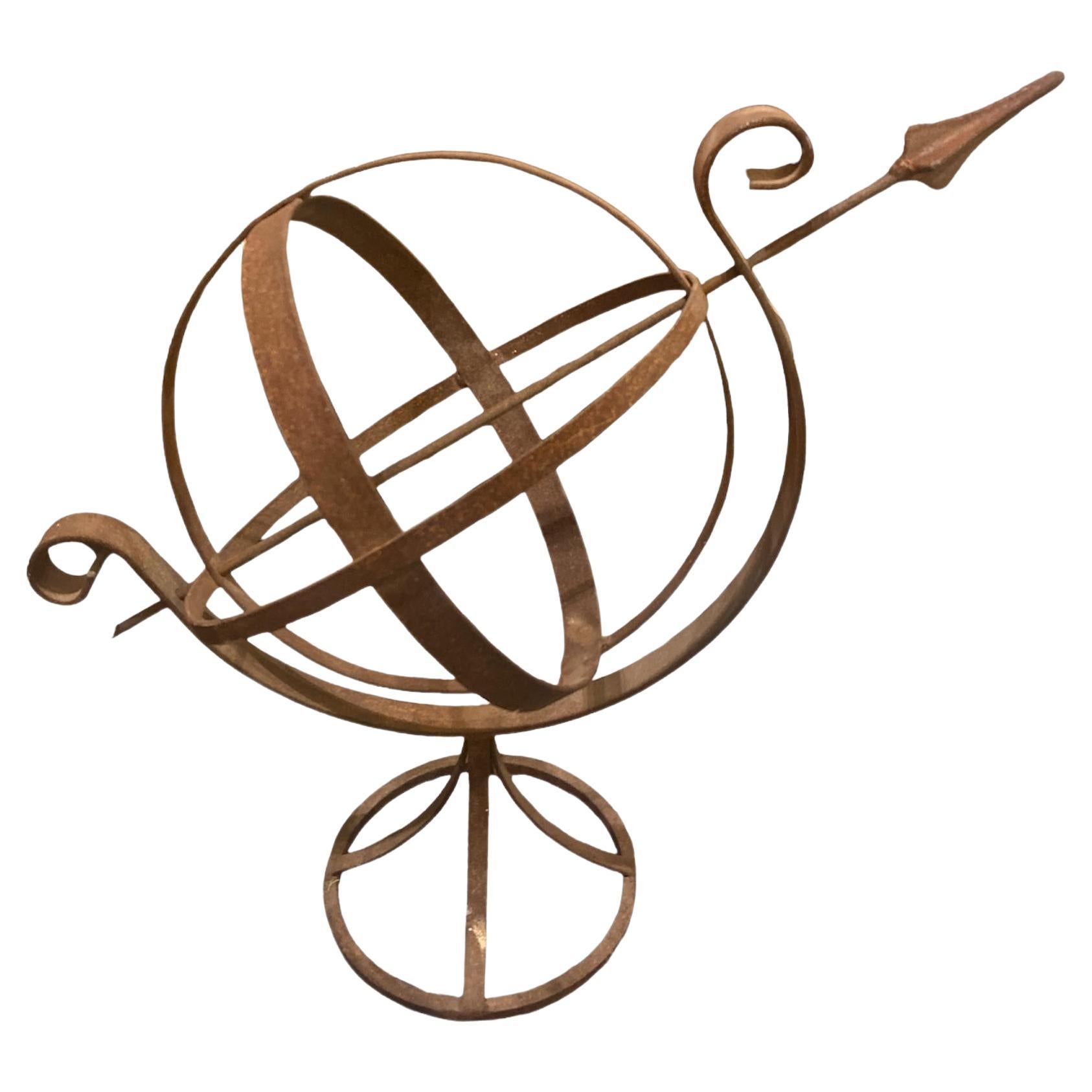 Hand Crafted Iron Armillary Sphere Mobile 