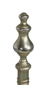 Mid Century Wrought Iron Brass and Steel French Style Bakers Rack