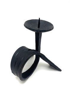 Mid-century wrought iron candelabra, 1960's (50208)