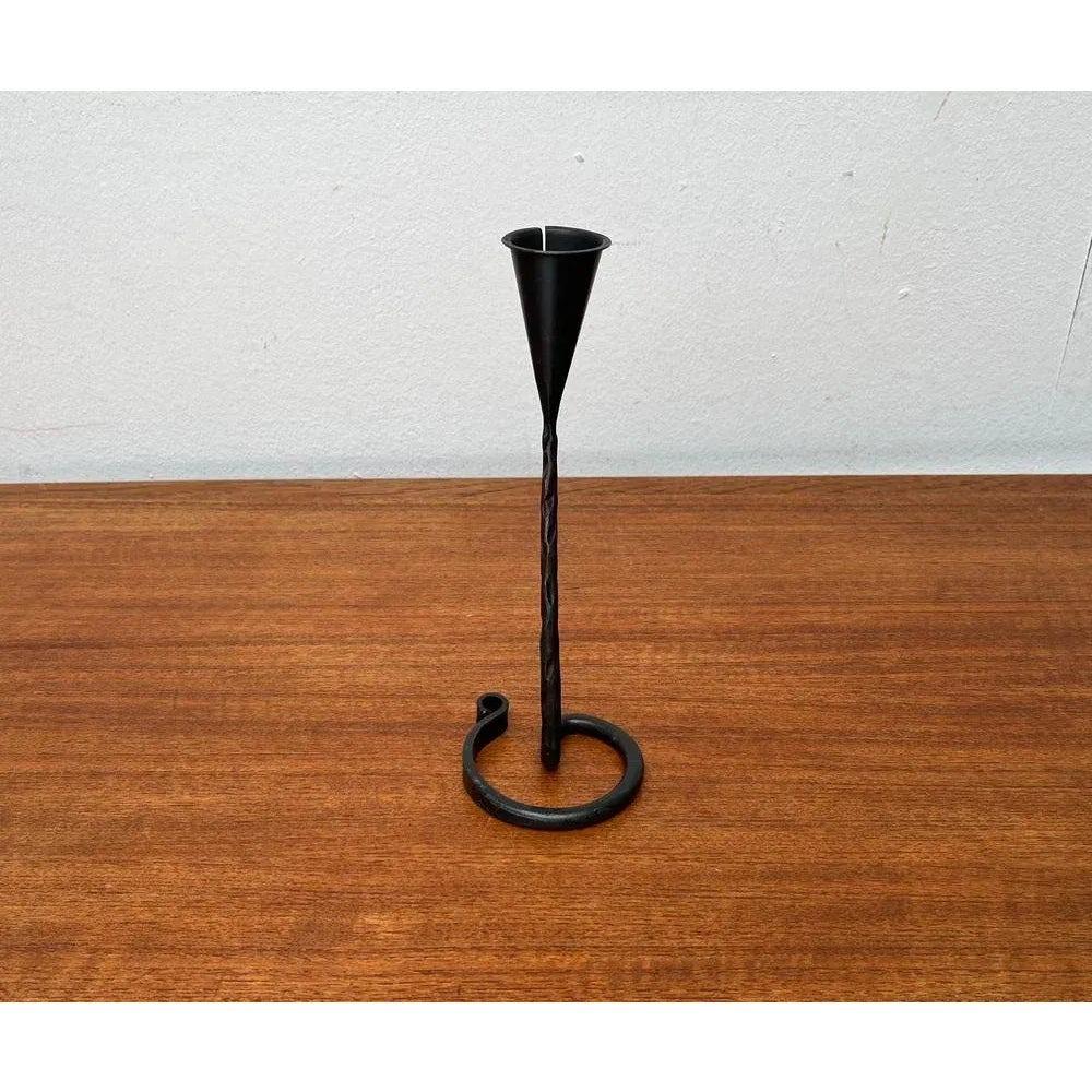 Candelabro de hierro forjado de mediados de siglo, años 60 siglo XX en venta