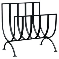 Mid Century Wrought Iron Fireplace Log Holder, 1970