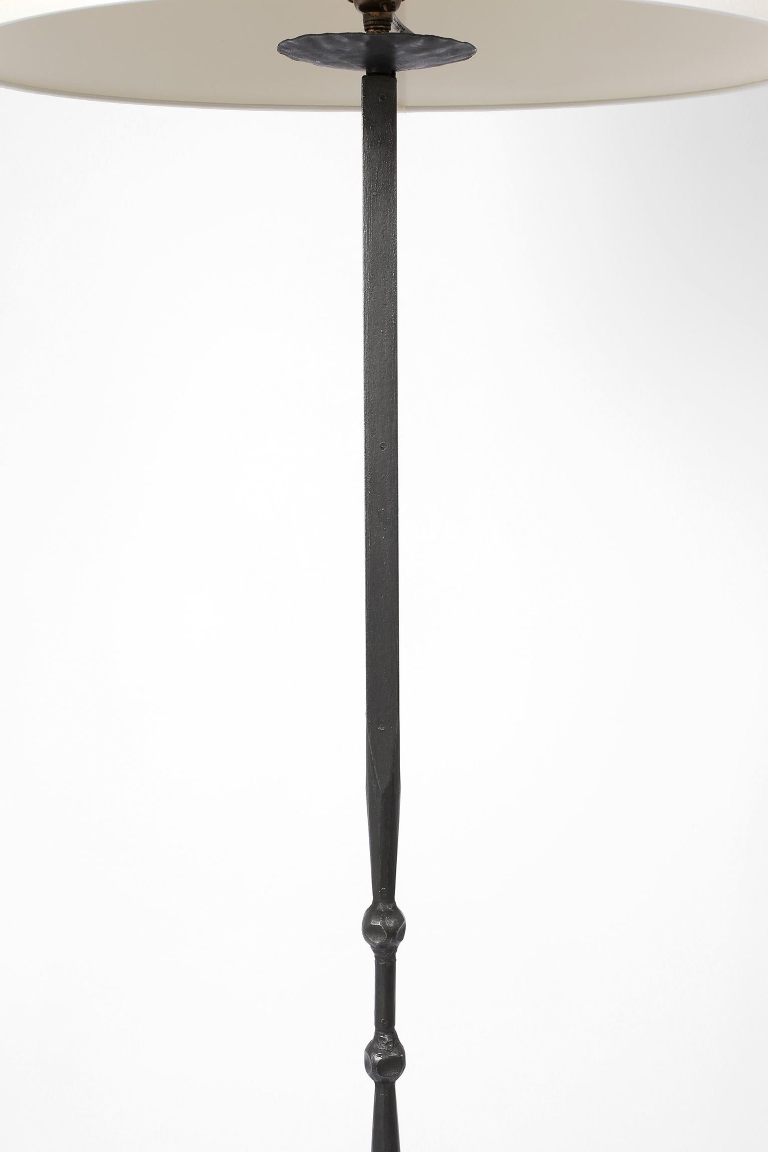 Mid-Century Wrought Iron Floor Lamp 1