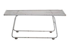 Midcentury Wrought Iron Garden Patio Poolside Table Att. to Woodard