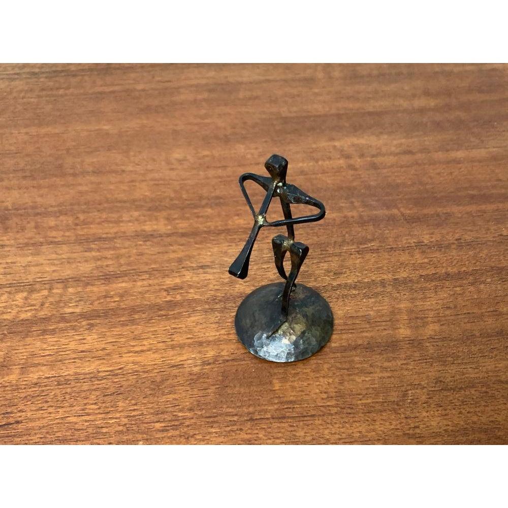 Figurina di pifferaio in ferro battuto del 1960, ferro di cavallo, 1960 In condizioni ottime in vendita a Hamburg, DE