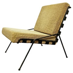 Chaise longue en fer forgé du milieu du siècle à la manière de Dan Johnson, années 1950