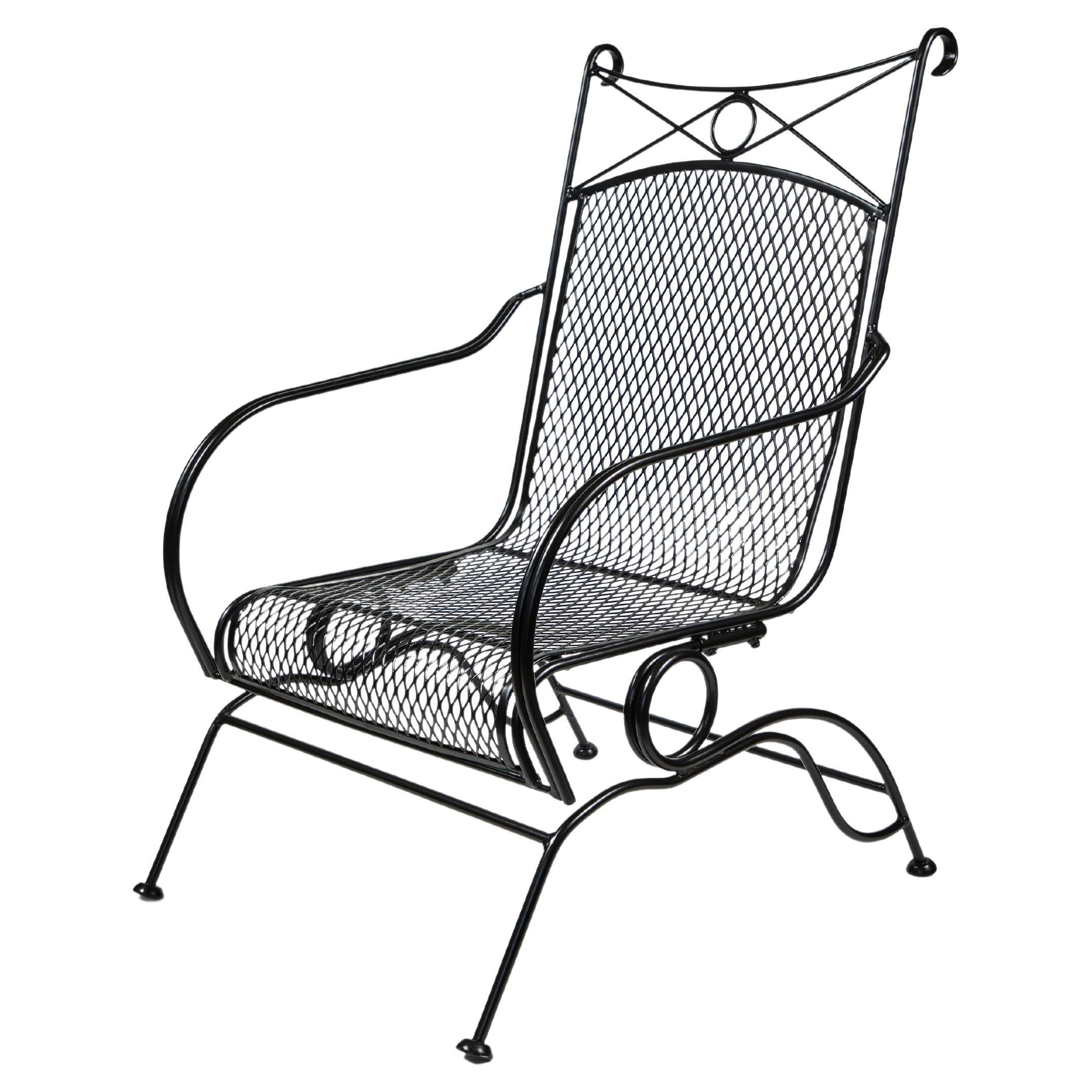 Mid Century Wrought Iron 'Spring' Chair