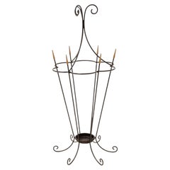 Mid-century Wrought iron umbrella stand - 1960s - Art Deco Style