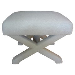 Mid Century X Base Billy Baldwin Style Bench