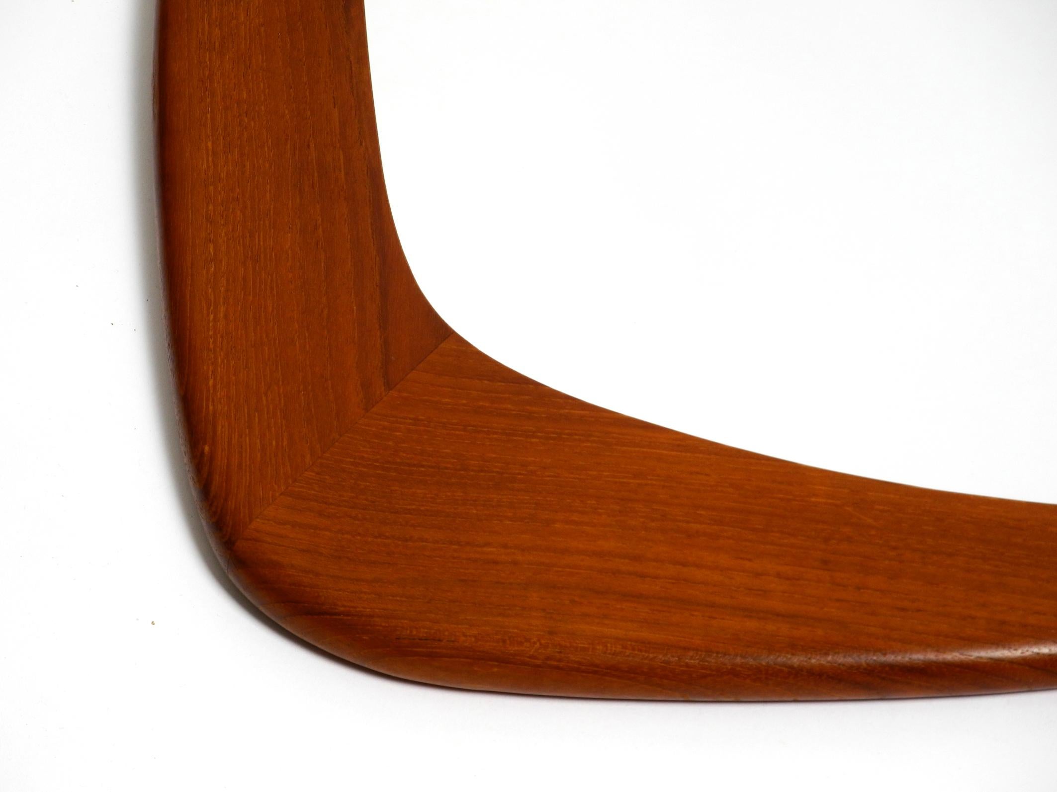Mid-Century XL Teak Wall Mirror by Münchner Zier-Form in Almost New Condition 8