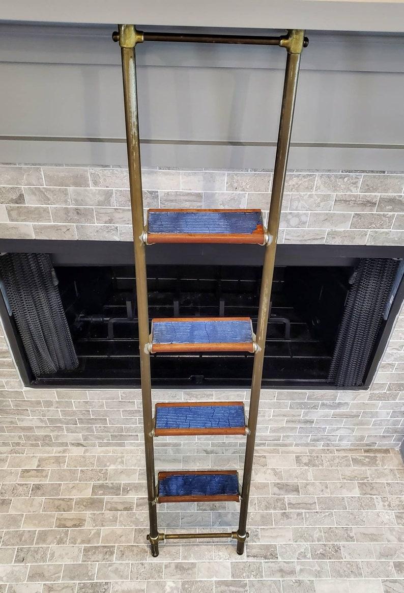 Mid-Century Yacht Folding Nautical Boarding Ladder 1