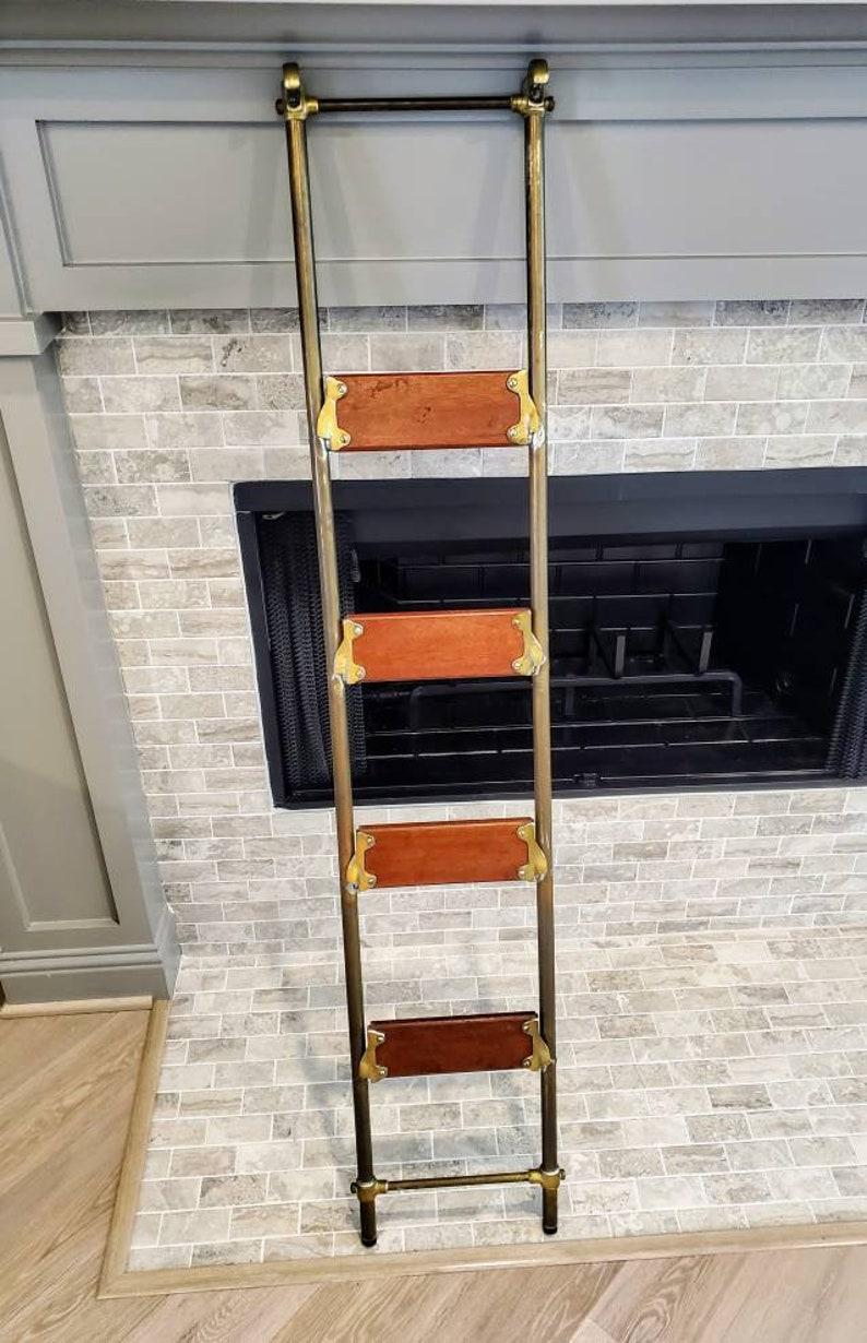 Mid-Century Yacht Folding Nautical Boarding Ladder 4