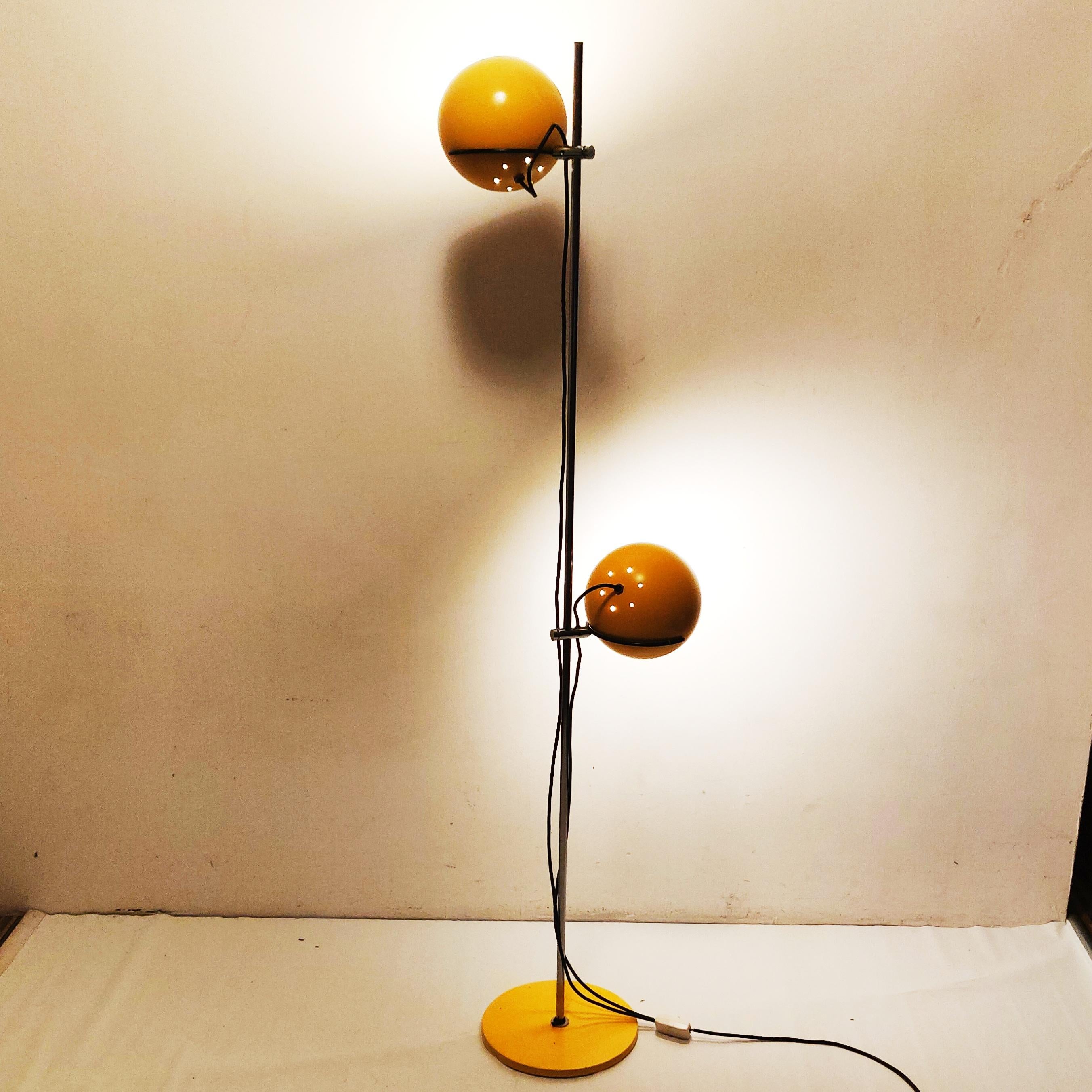 Mid-Century Modern Mid Century Yellow Eyeball Floor Lamp, 1960s