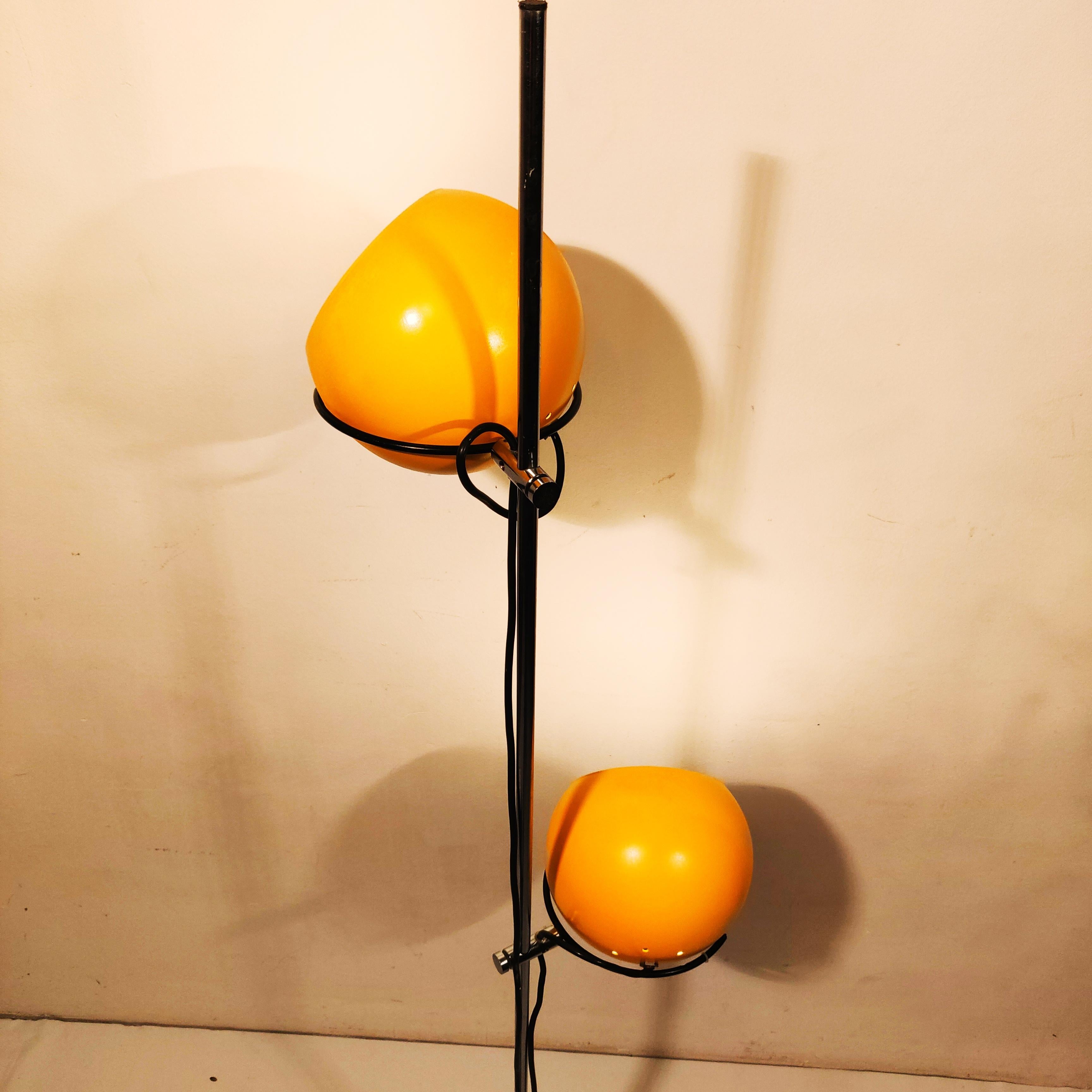 Mid Century Yellow Eyeball Floor Lamp, 1960s 1