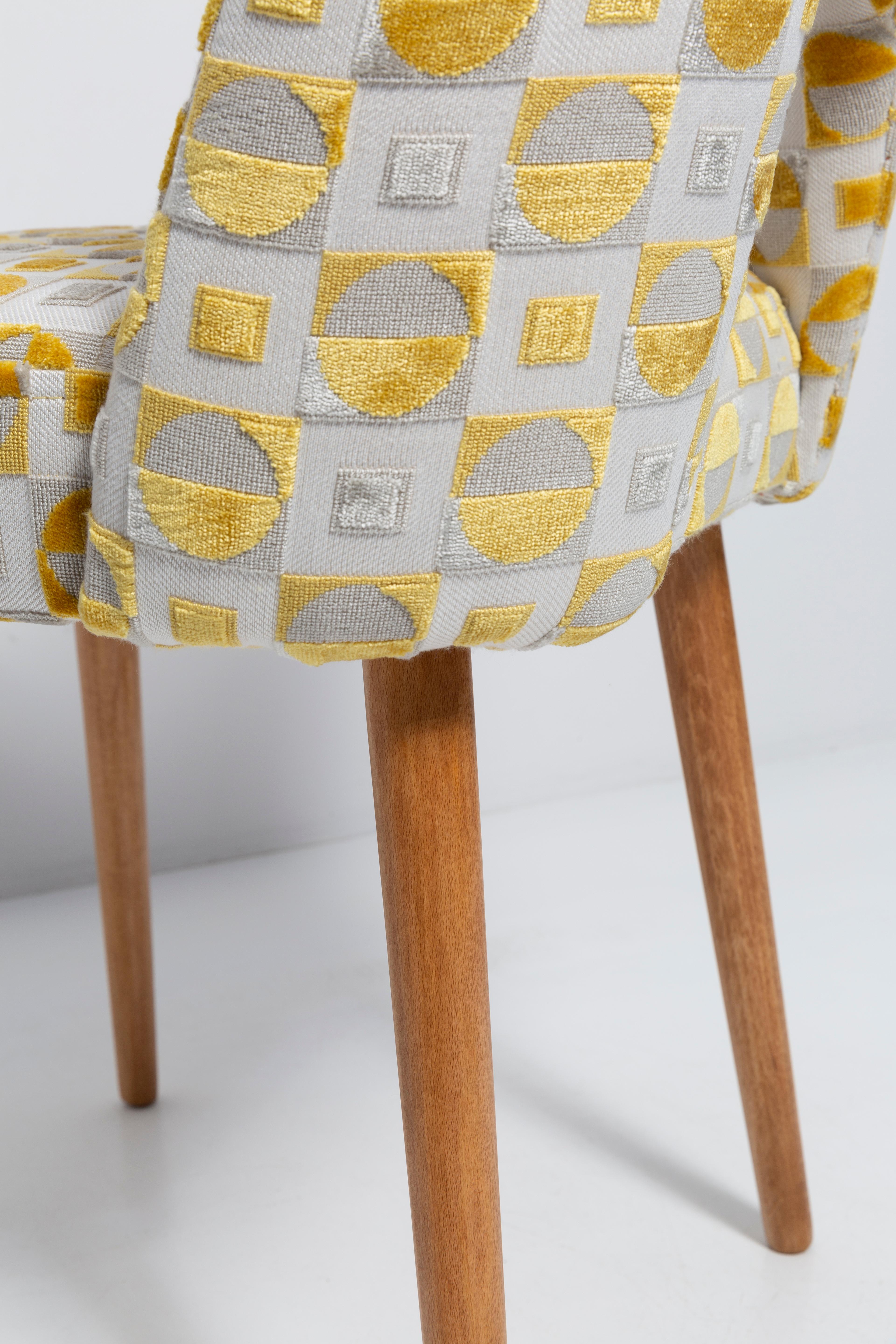 Mid-Century Yellow Mustard 'Shell' Chair, 1960s For Sale 3