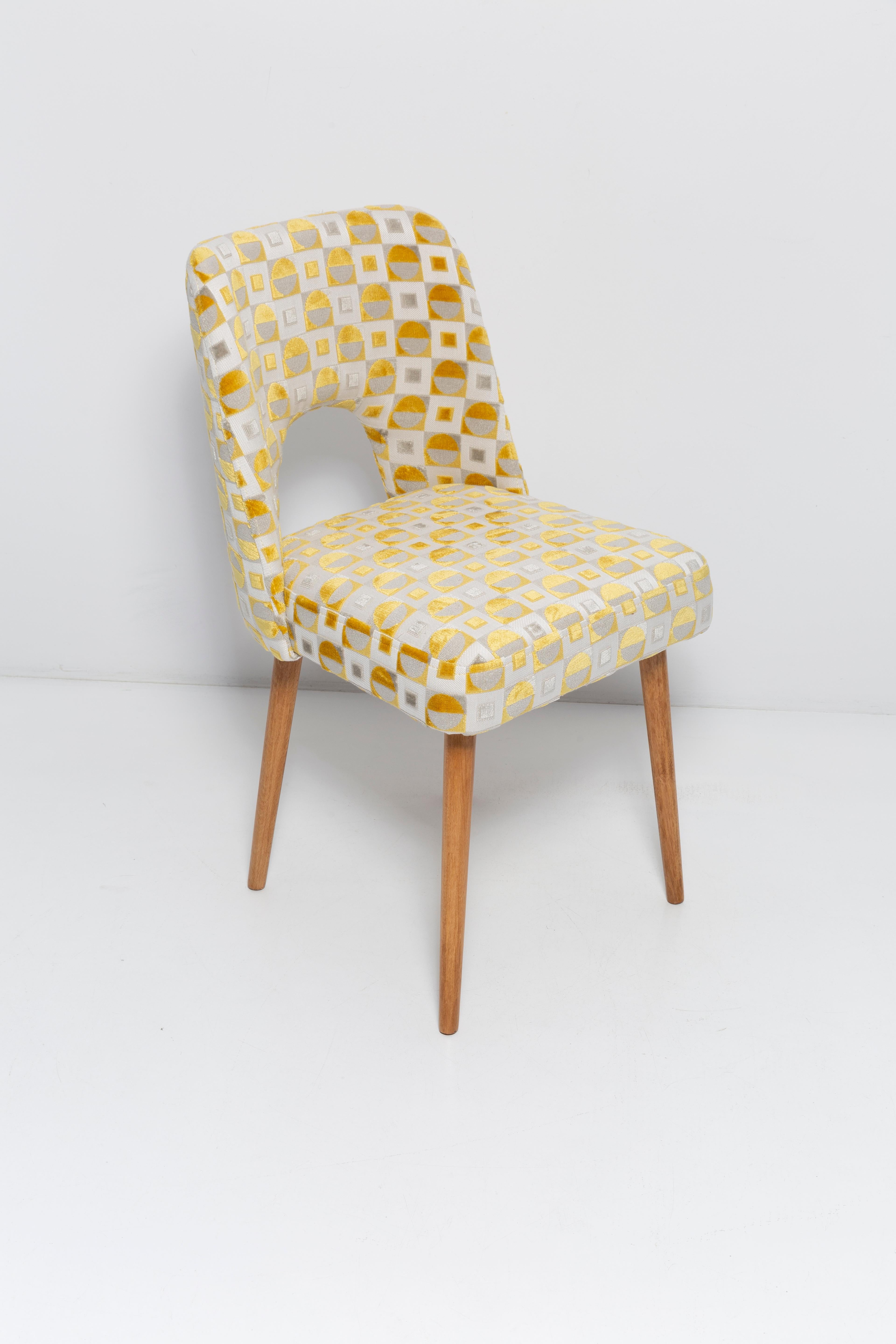 Mid-Century Modern Mid-Century Yellow Mustard 'Shell' Chair, 1960s For Sale