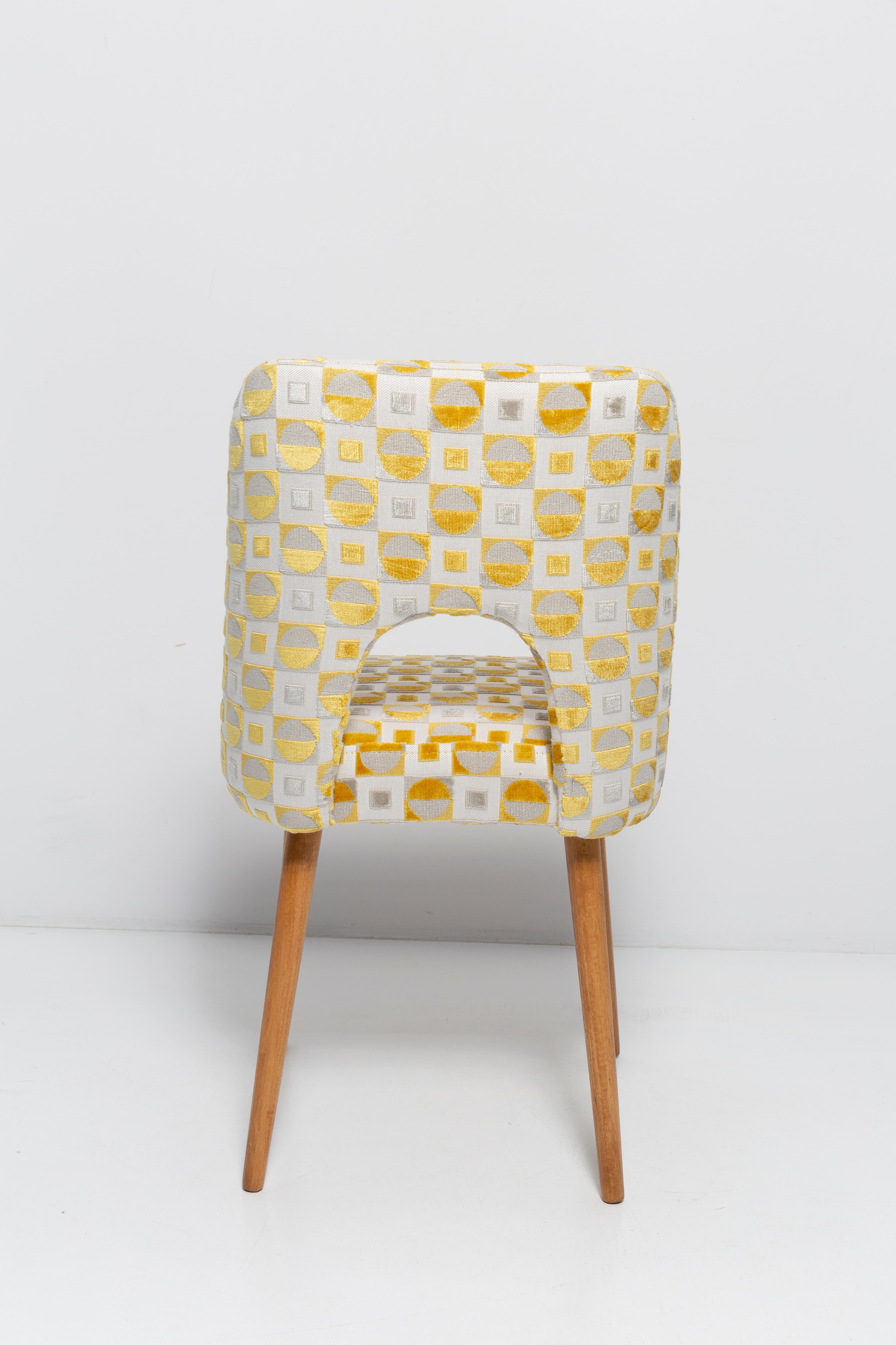 Mid-Century Yellow Mustard 'Shell' Chair, 1960s For Sale 1
