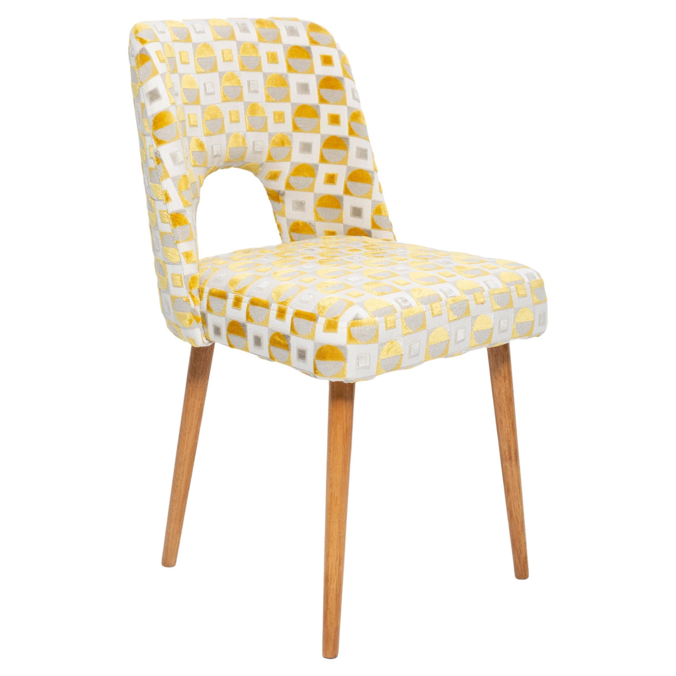 Mid-Century Yellow Mustard 'Shell' Chair, 1960s For Sale