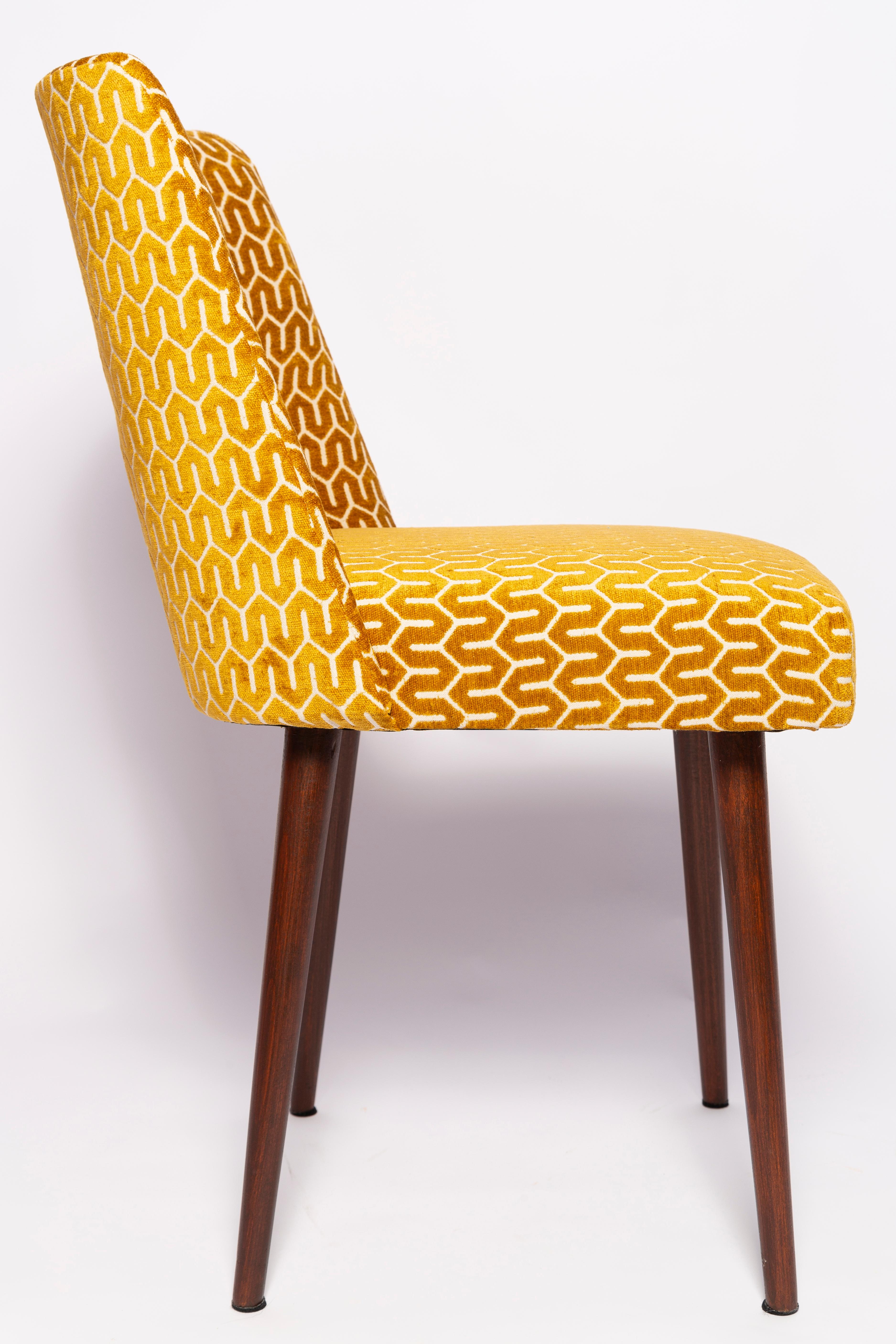 Mid-Century Modern Mid-Century Yellow Mustard 'Shell' Chair, Europe, 1960s For Sale