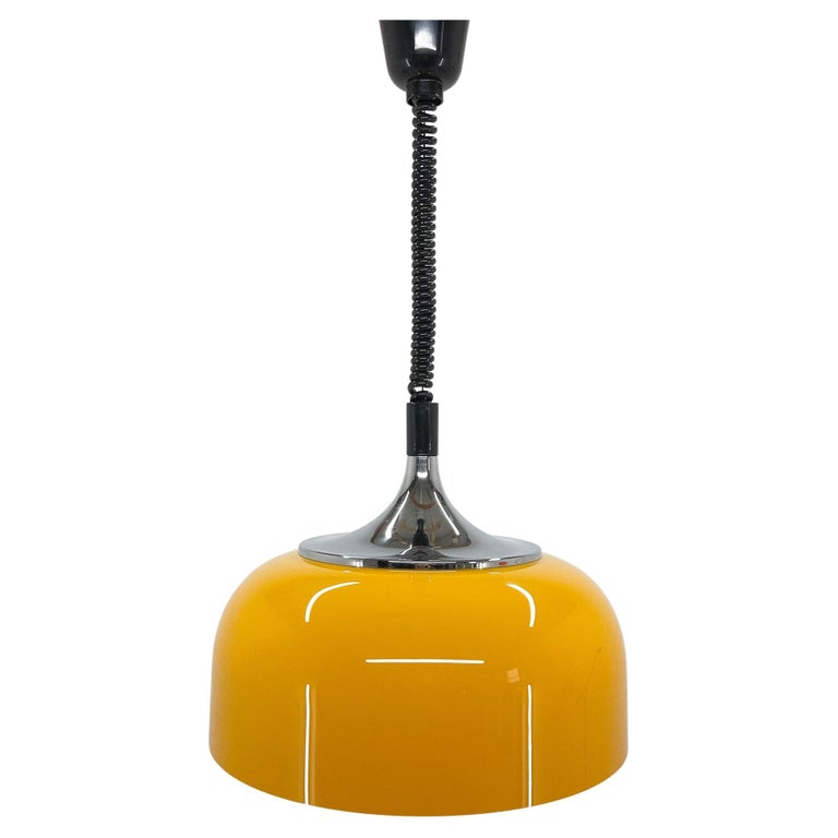 Midcentury Yellow Pendant by Harvey Guzzini for Meblo, Italy For Sale at  1stDibs