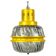 Mid-century yellow pendant lamp, Italy 1960s