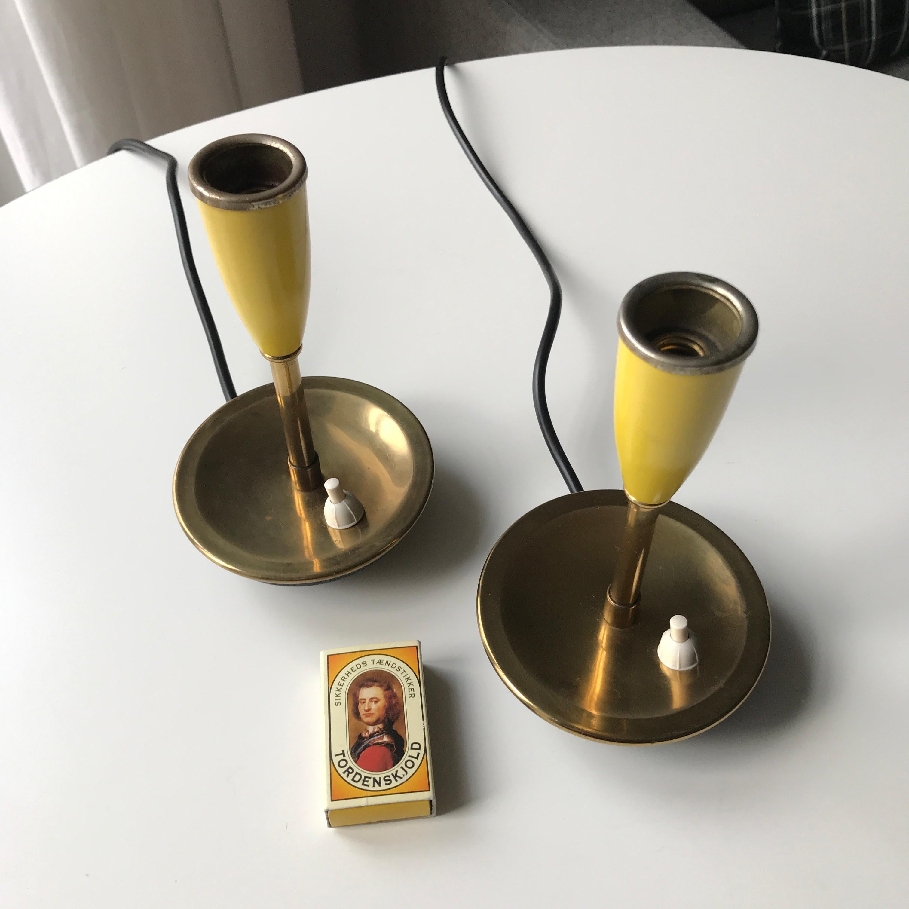 Mid-Century Yellow Scandinavian Modern Desk Lamps For Sale 3