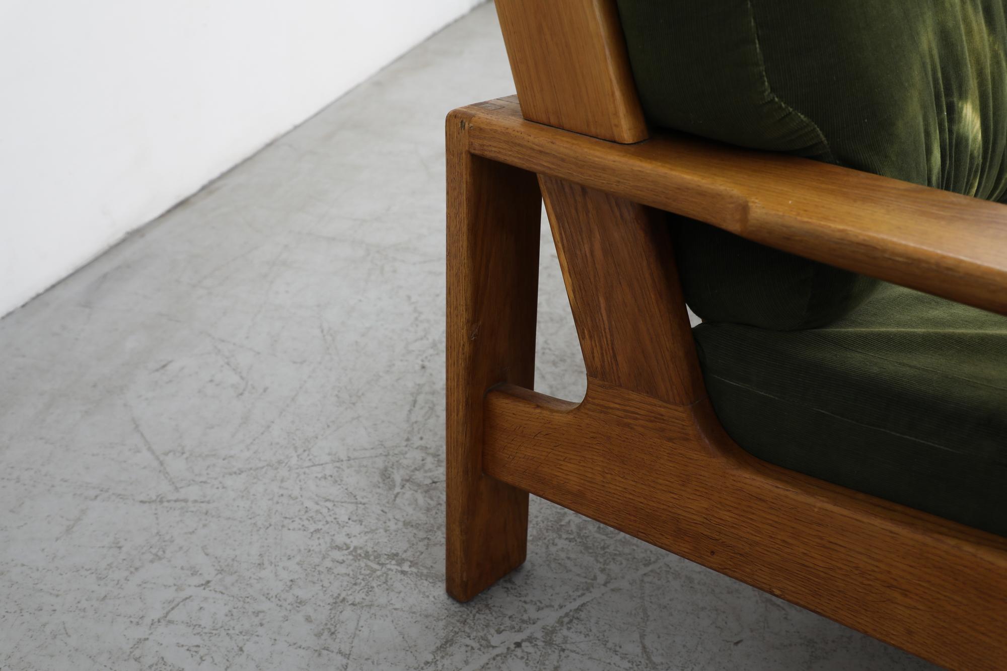 Mid Century, Yngve Ekström Style Swedish Oak Sofa 10