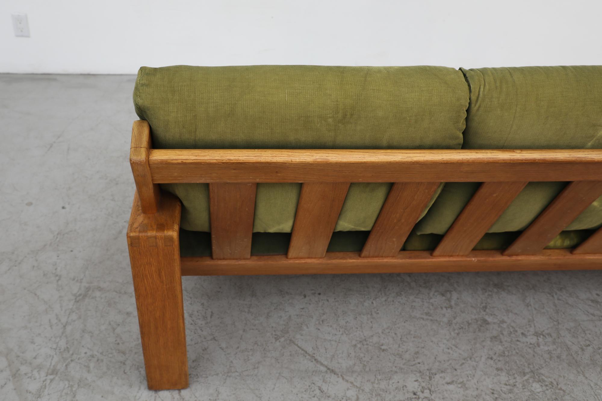 Upholstery Mid Century, Yngve Ekström Style Swedish Oak Sofa