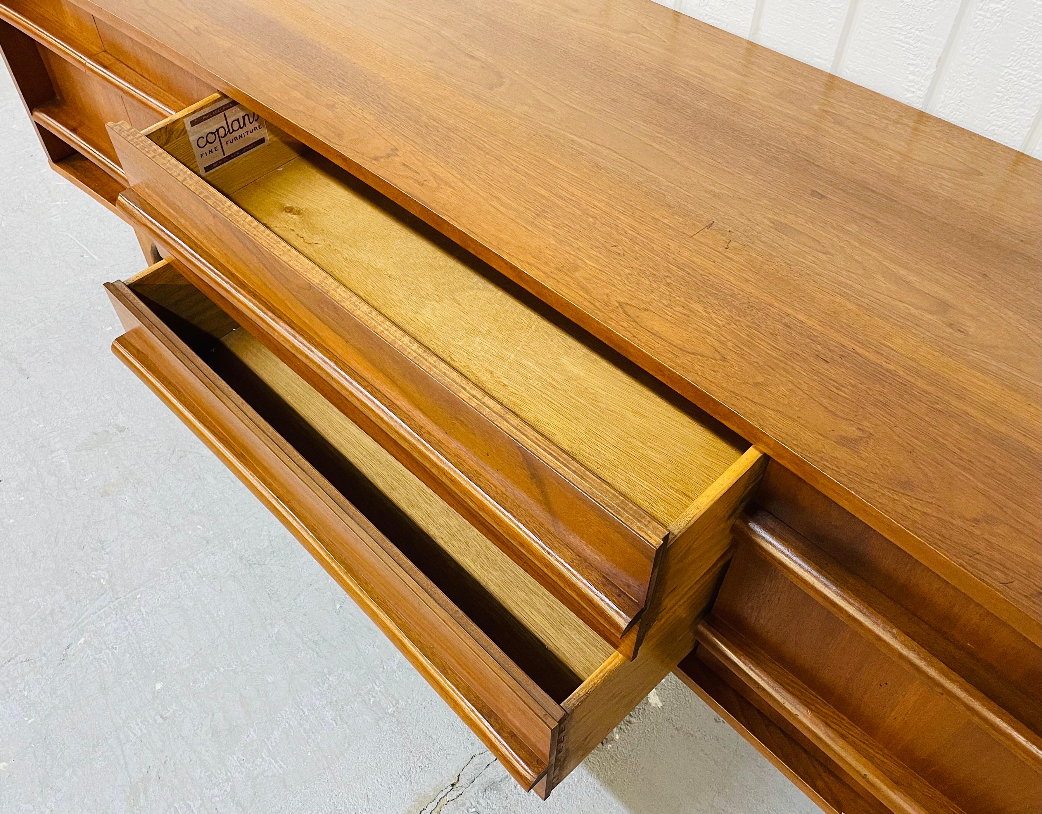 Mid-Century Young Manufacturing Curved Walnut Sideboard 4
