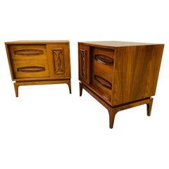 Mid-Century Young Mfg Walnut Nightstands