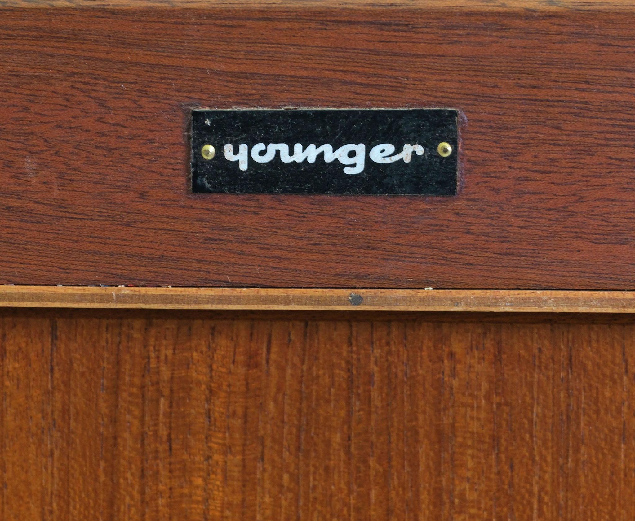 Mid Century Younger Teak Console Table 1960 9