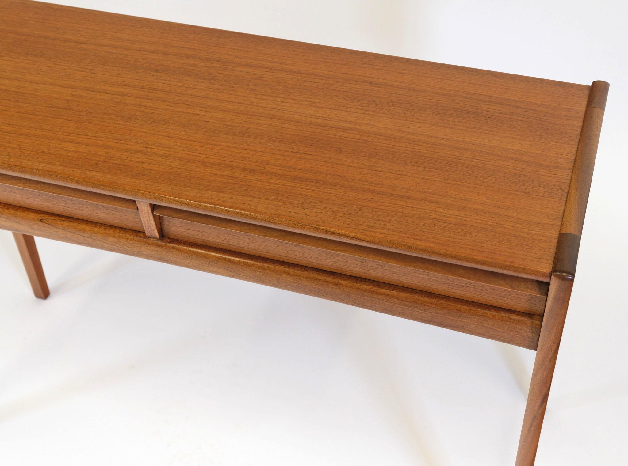 Mid Century Younger Teak Console Table 1960 2
