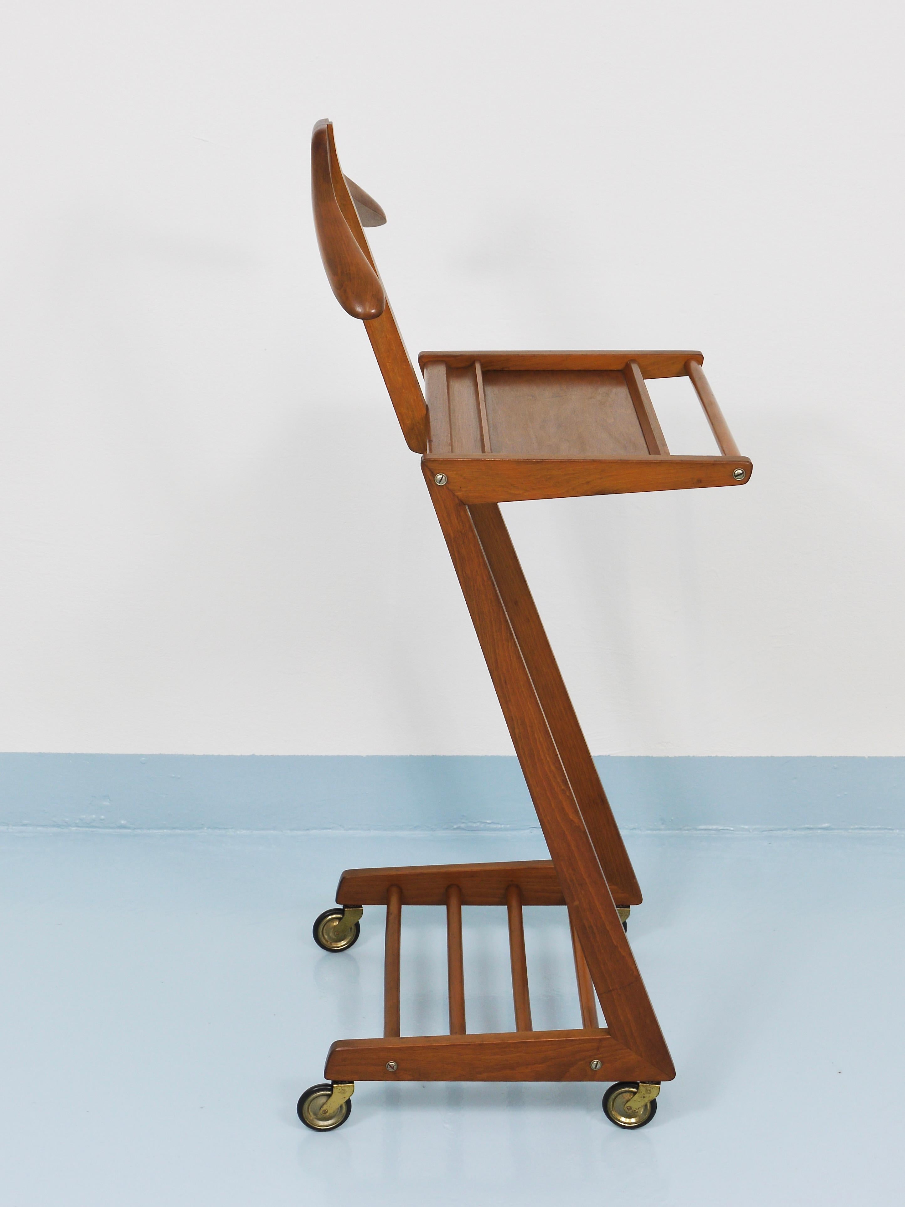 Porta abiti a zig zag di metà secolo di Opal, Germany, anni '50 in vendita 3