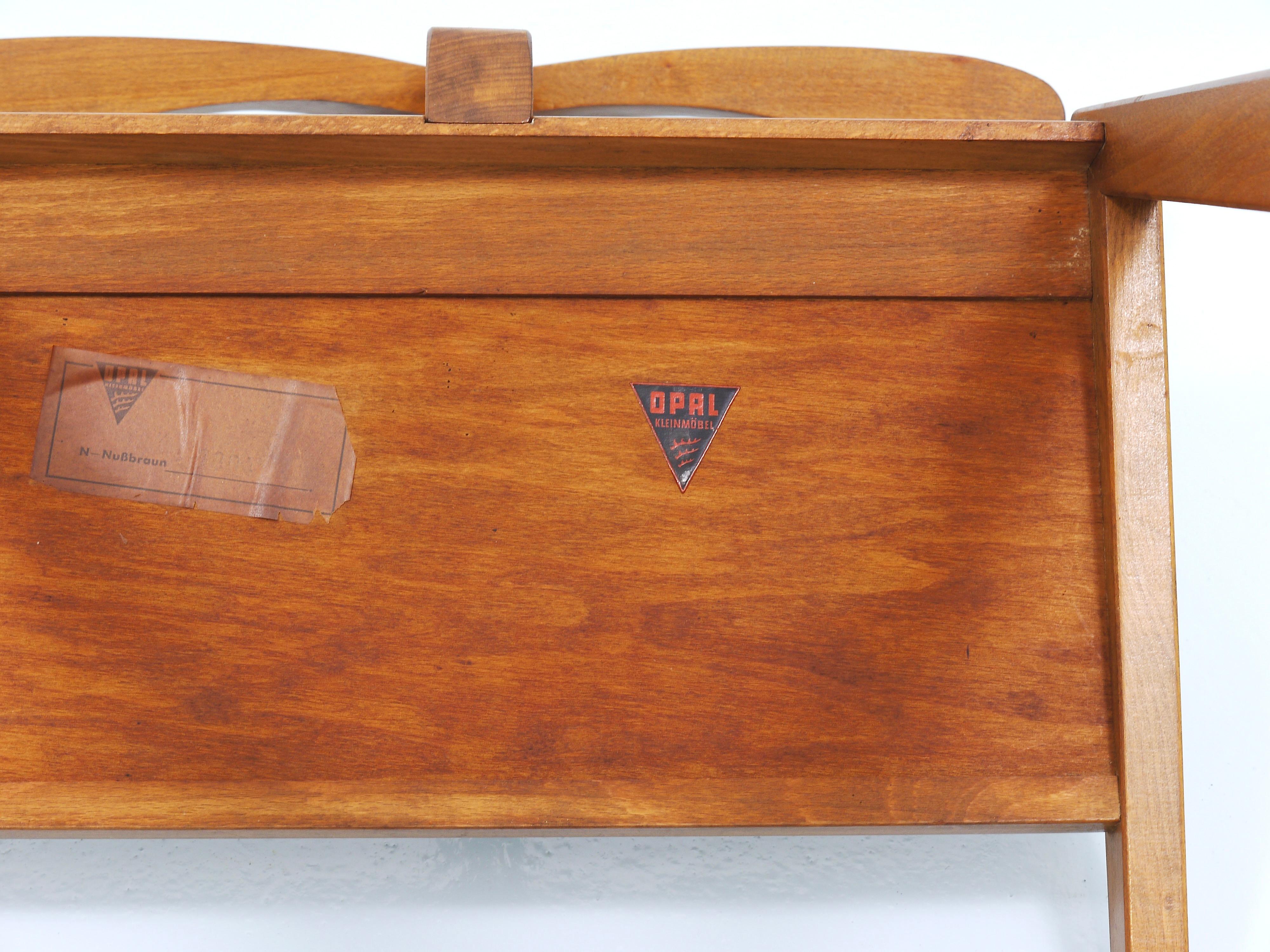 Porta abiti a zig zag di metà secolo di Opal, Germany, anni '50 in vendita 8