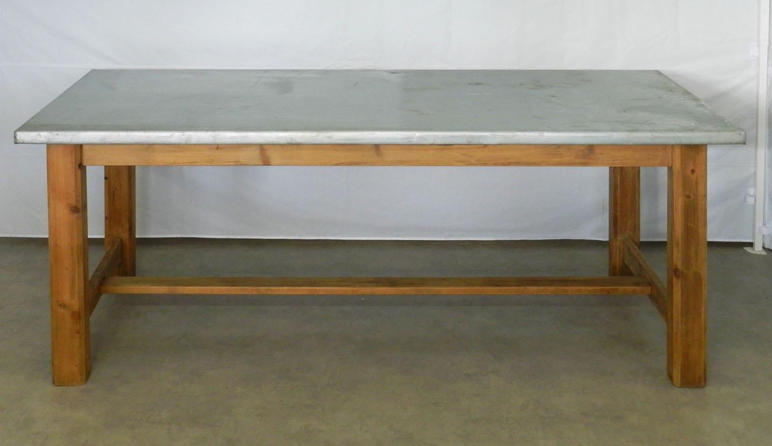 dining table zinc top