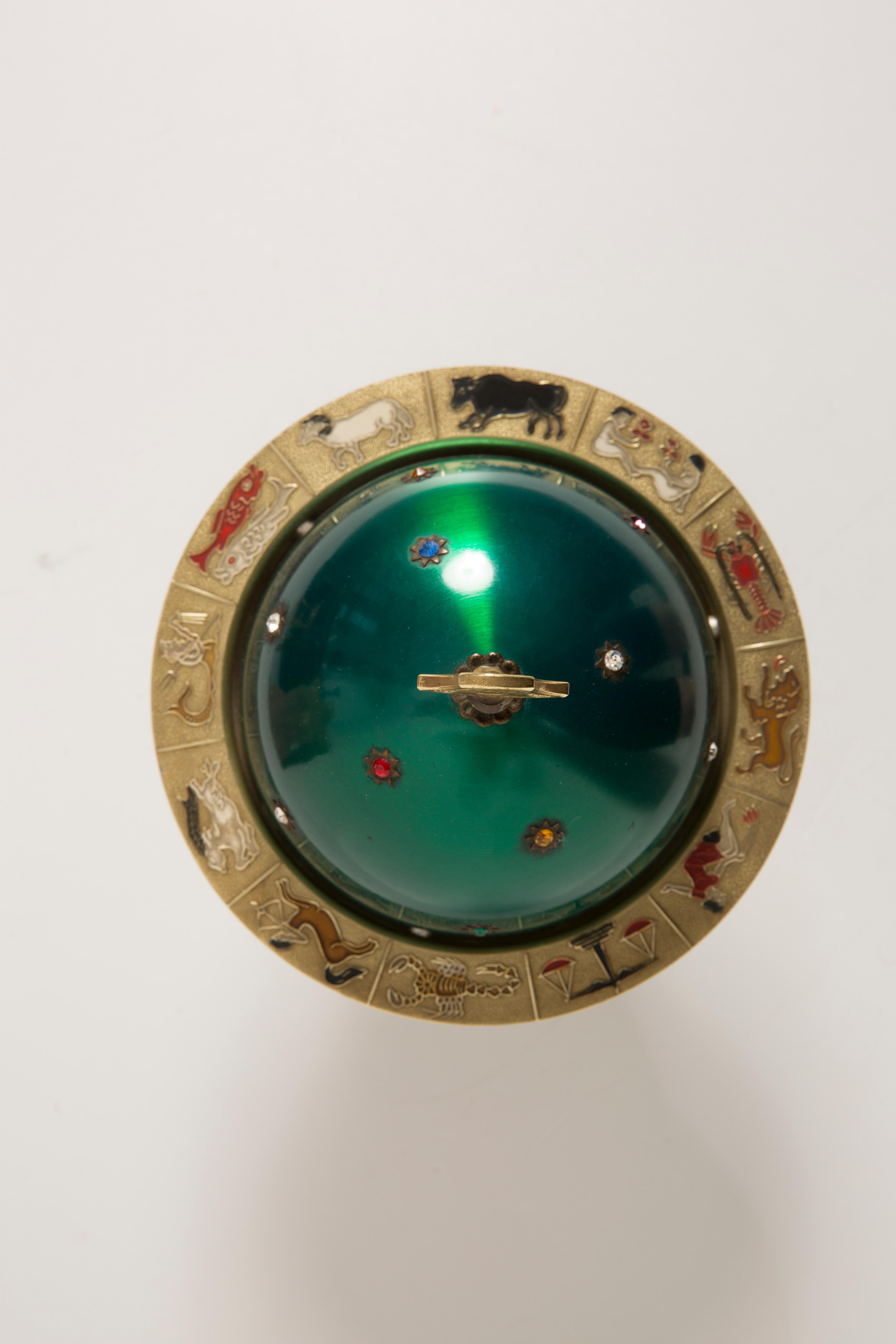 Polacco Cofanetto Zodiaco di metà secolo, portasigarette, Europa, anni '60.