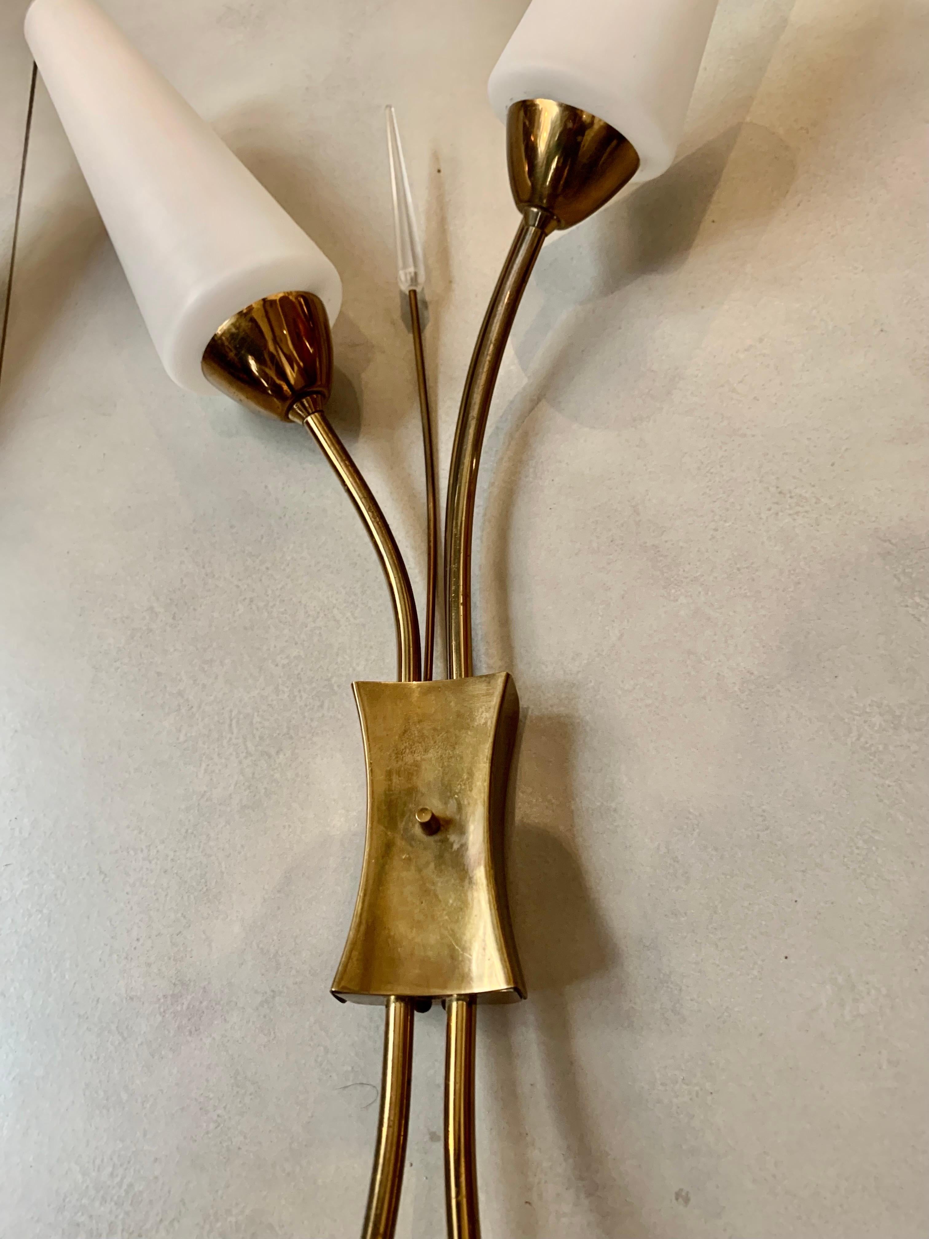 Mid-Centuryfrench Lunel Wall Sconces, 1950 For Sale 7