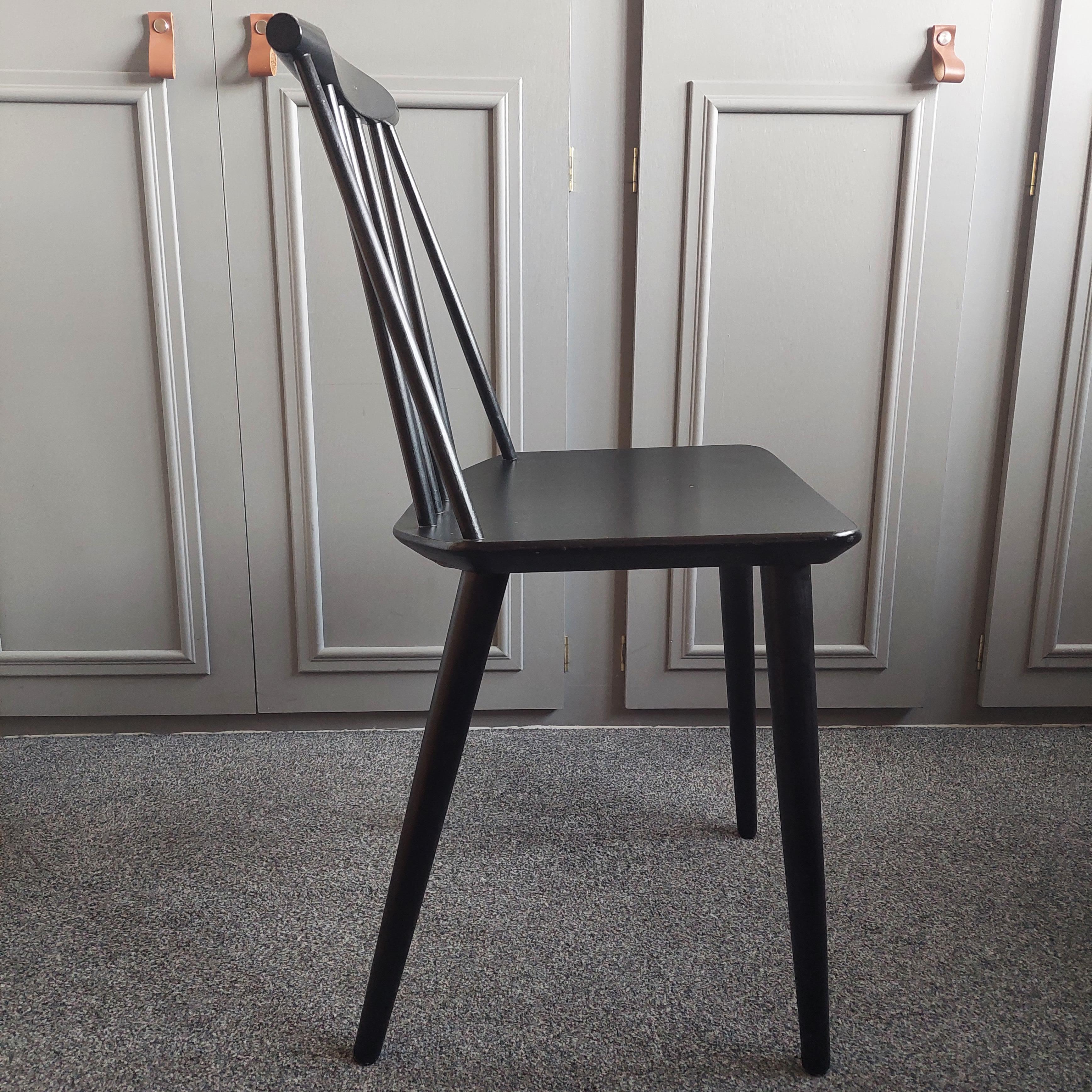 Beech Mid Century J77 Chair Folke Palsson for Fdb Mobler Danish Modernist 70s