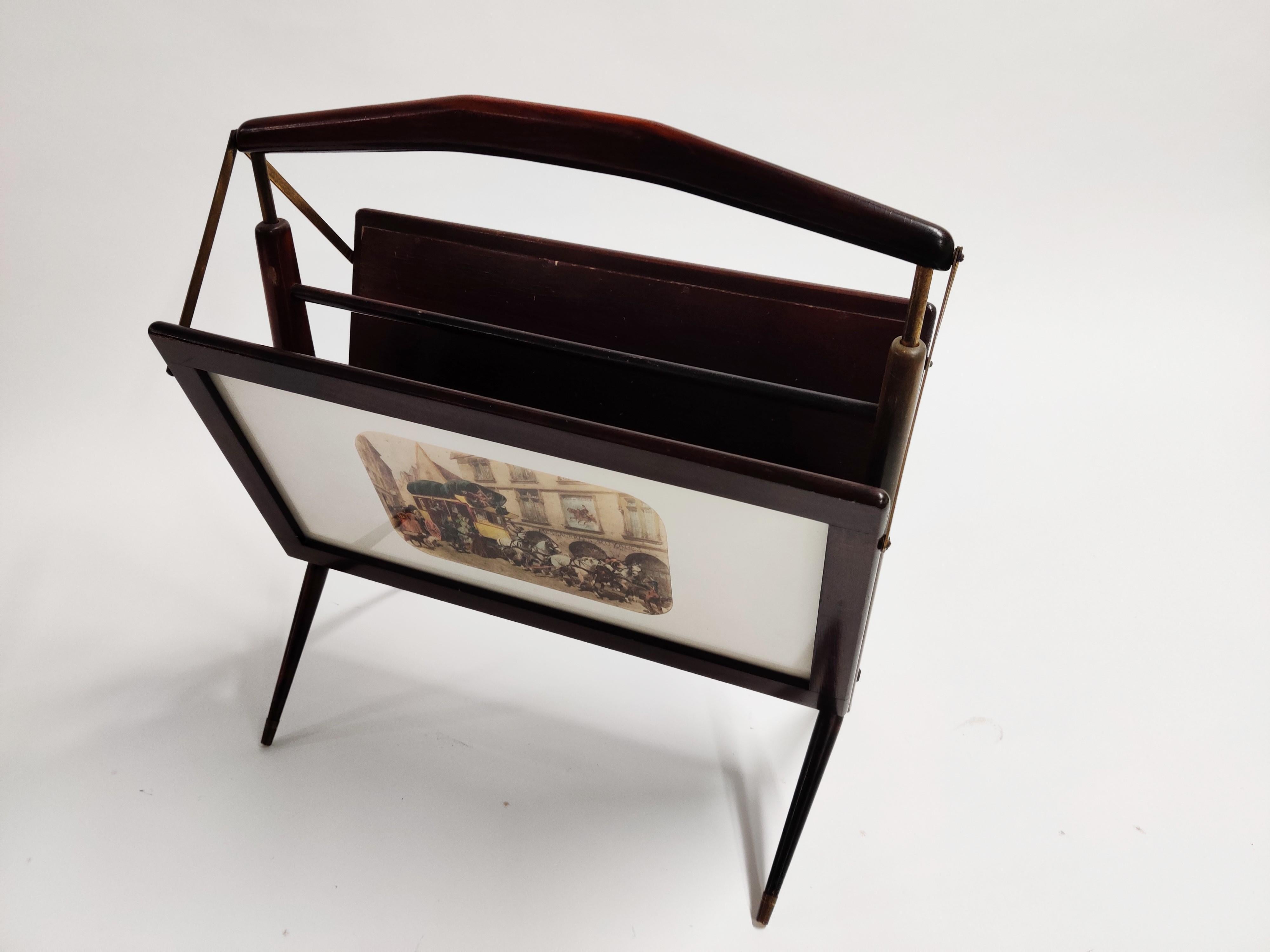 Mid-20th Century Midcentuury Magazine Rack by Ico Parisi, 1950s For Sale
