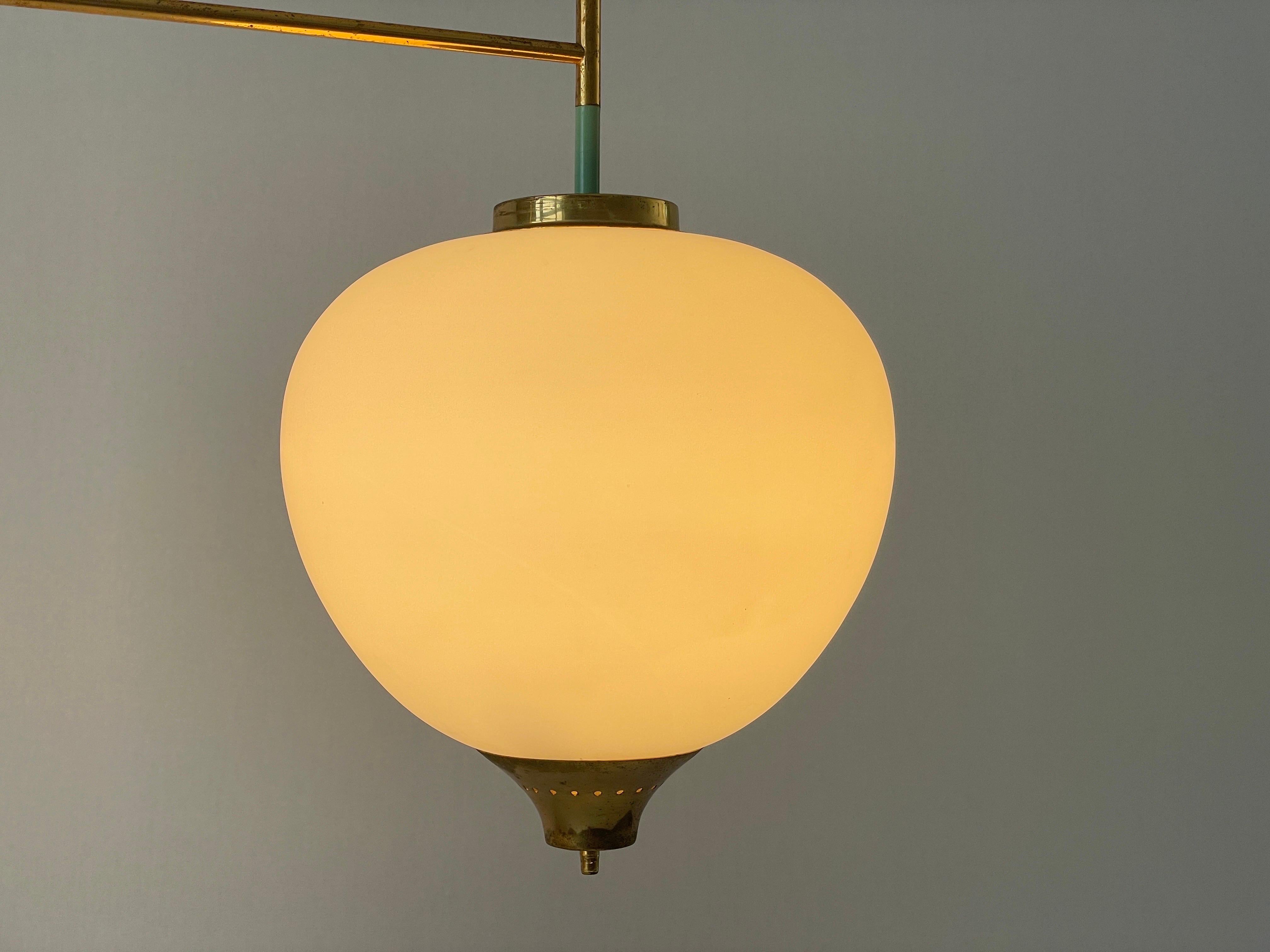 Mid-centuy Modern Ceiling Lamp by Bruno Chiarini for Stilnovo, 1950s, Italy For Sale 9