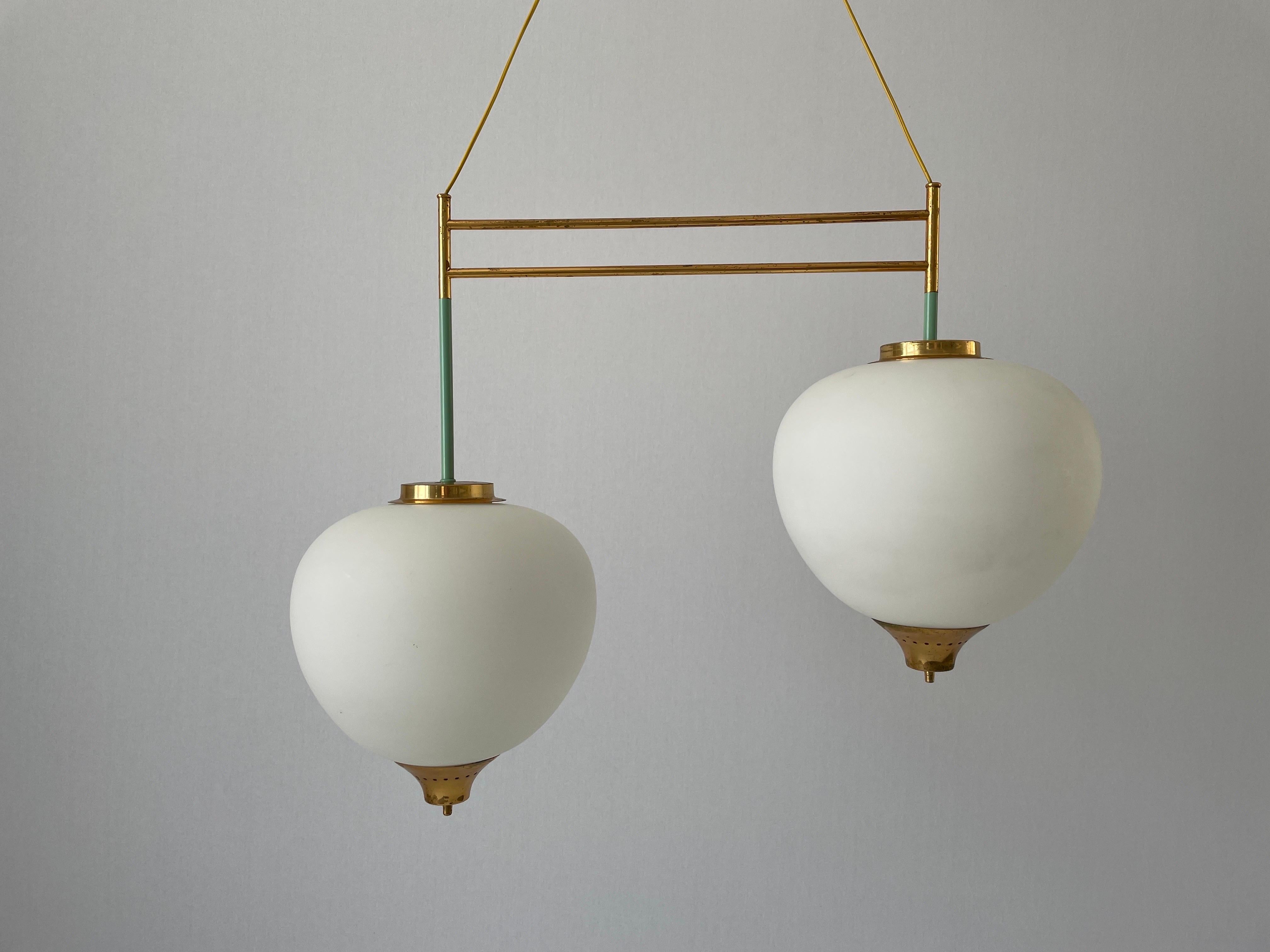 Mid-centuy Modern Exclusive Ceiling Lamp by Bruno Chiarini for Stilnovo, 1950s, Italy

Lampshade is in very good vintage condition.

This lamp works with 2x E14 light bulb 
Wired and suitable to use with 220V and 110V for all