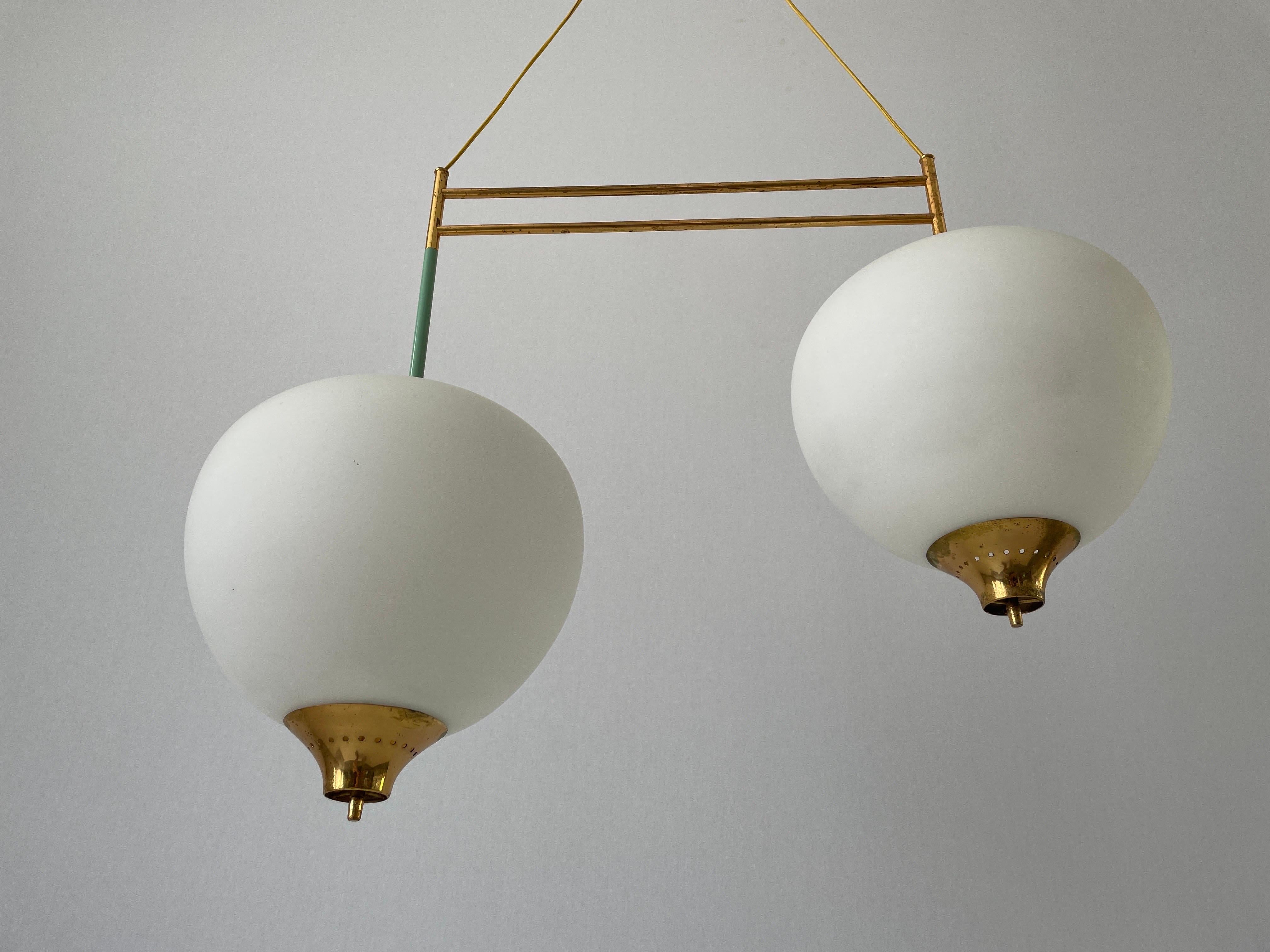 Italian Mid-centuy Modern Ceiling Lamp by Bruno Chiarini for Stilnovo, 1950s, Italy For Sale