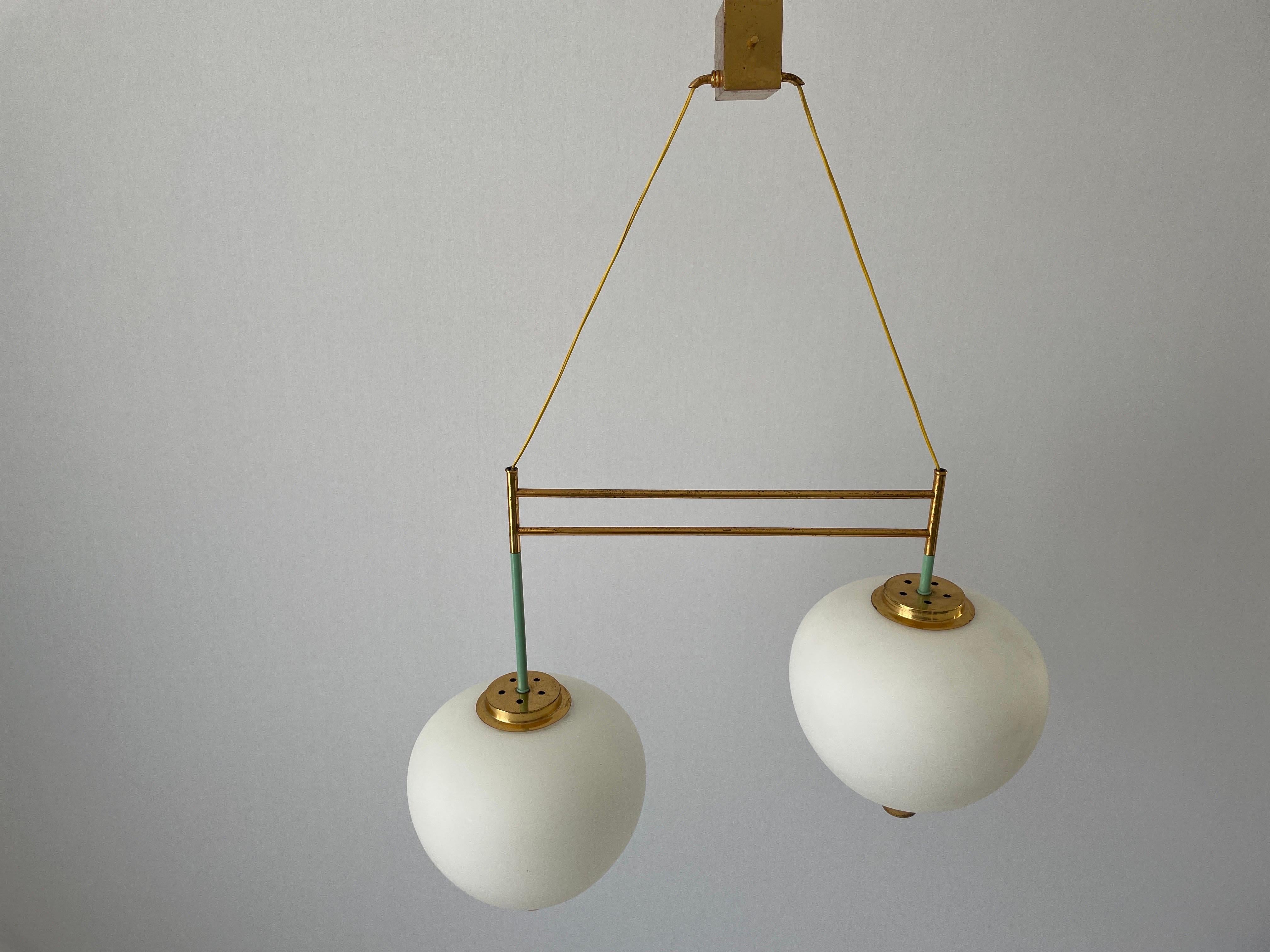 Mid-20th Century Mid-centuy Modern Ceiling Lamp by Bruno Chiarini for Stilnovo, 1950s, Italy For Sale