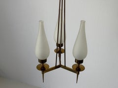 Mid-centuy Modern Chandelier by Bruno Chiarini for Stilnovo, 1950s, Italy