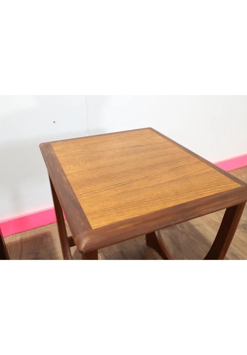 20th Century Mid Centuy Teak Nesting Tiled tables By VB Wilkins for G Plan