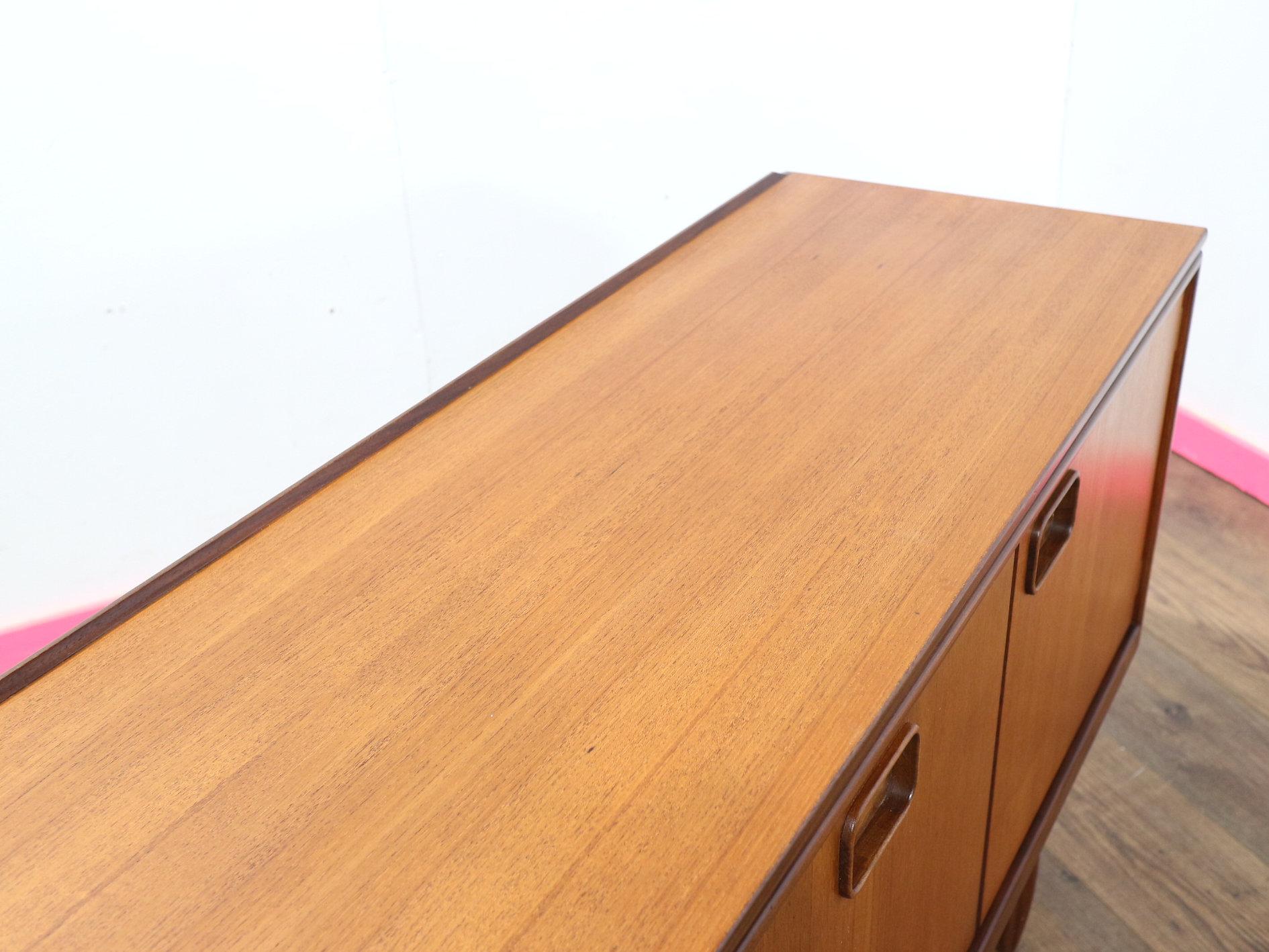 Mid Centuyr Modern Vintage Teak Credenza Sideboard by William Lawrence 7
