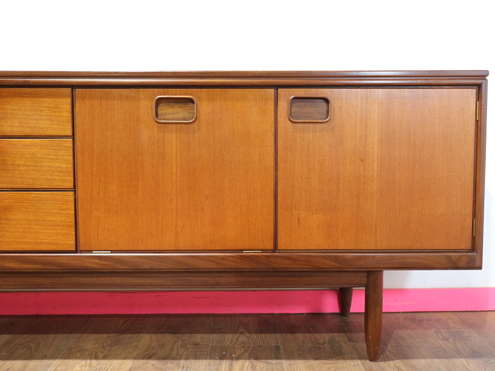 20th Century Mid Centuyr Modern Vintage Teak Credenza Sideboard by William Lawrence
