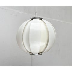 Mid-Cenutry Space Age Lamellar Moon Pendant Lamp, 1960s