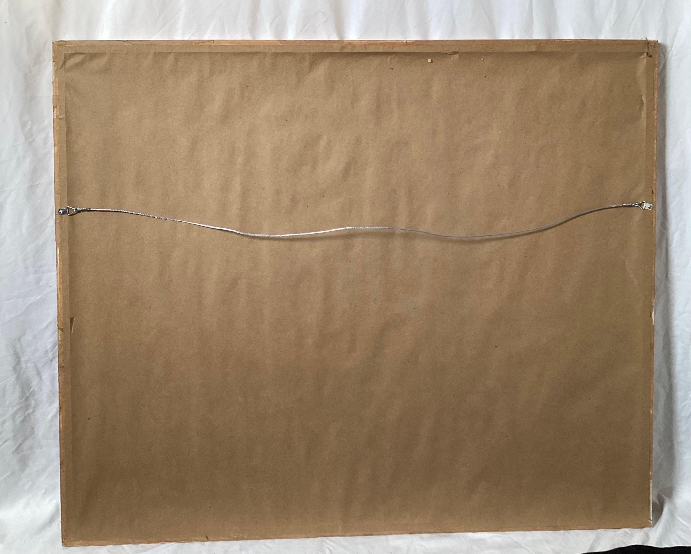 Mid Cetury Modern Mixed Media Collage im Angebot 1