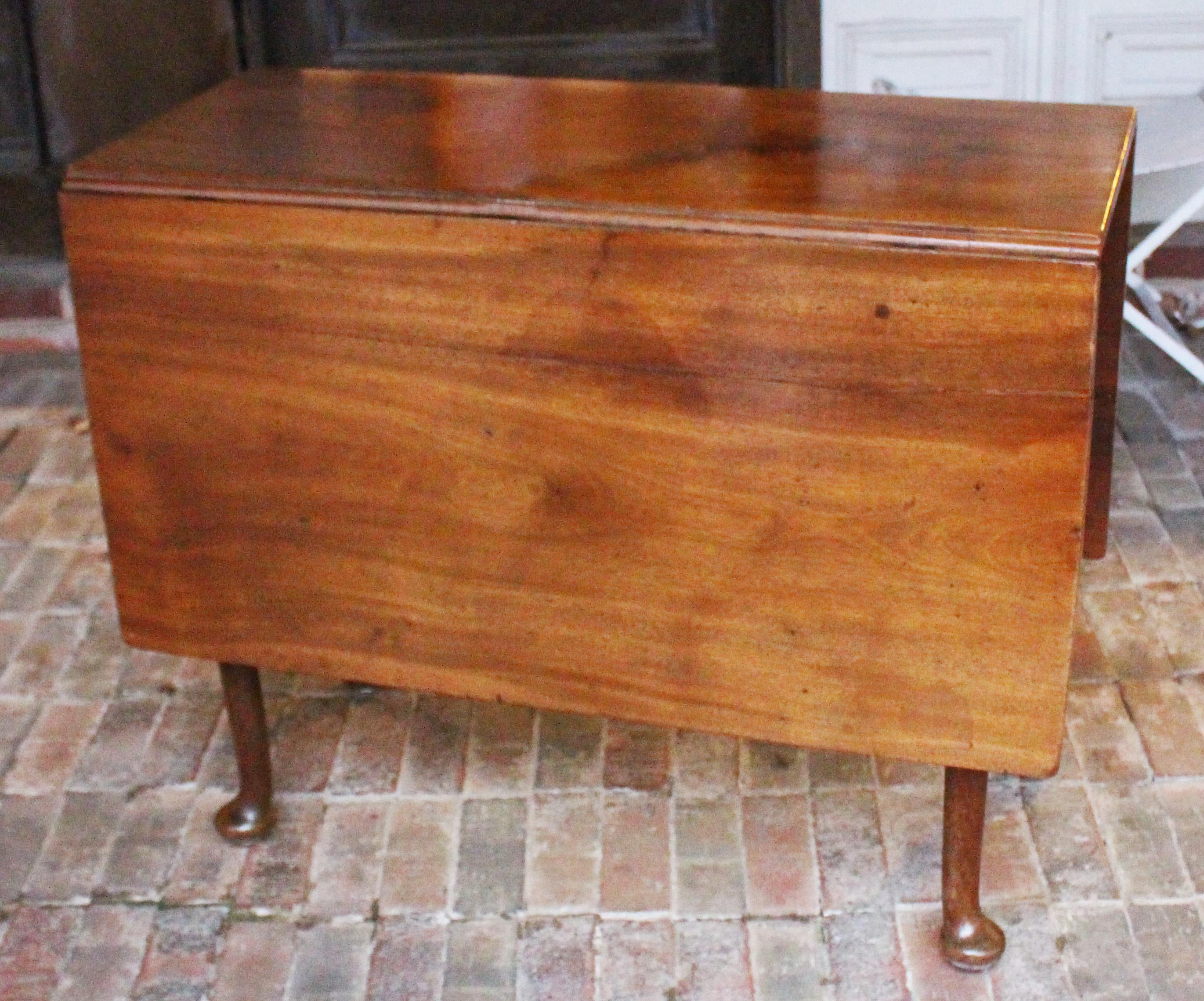 Georgian Mid Eighteenth Century Drop Leaf Table For Sale